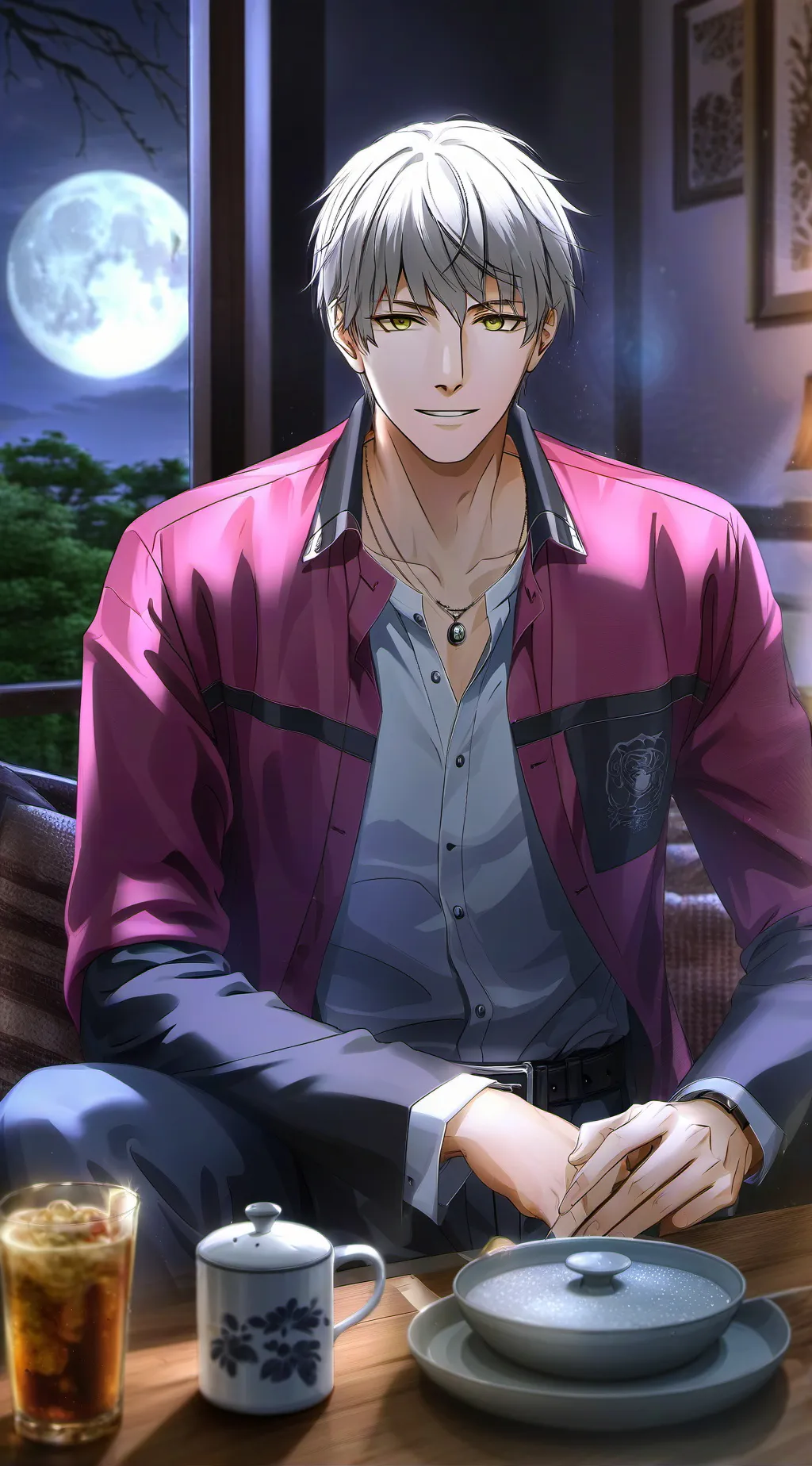 ai character: Step dad Miko background