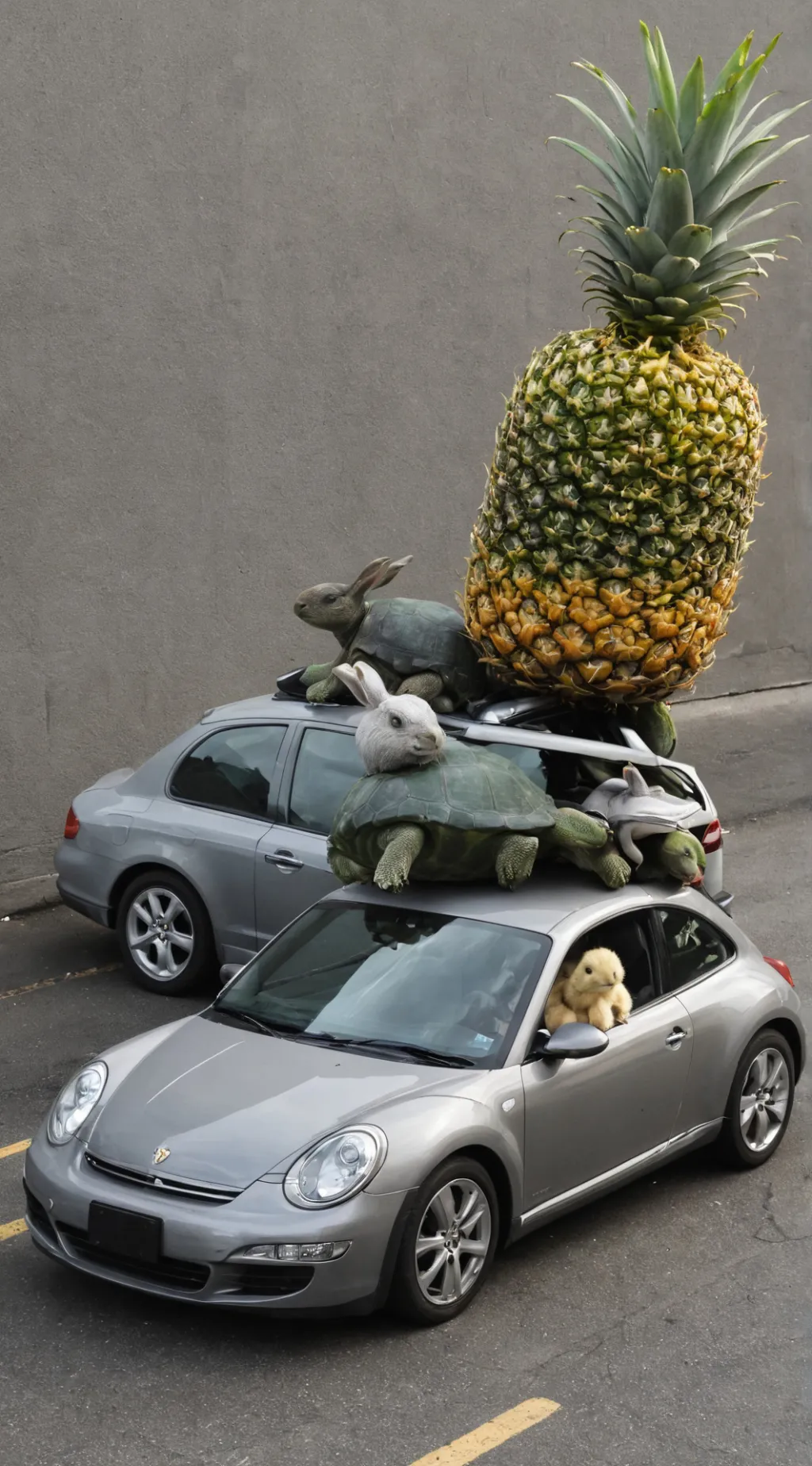 ai character: animal group  background