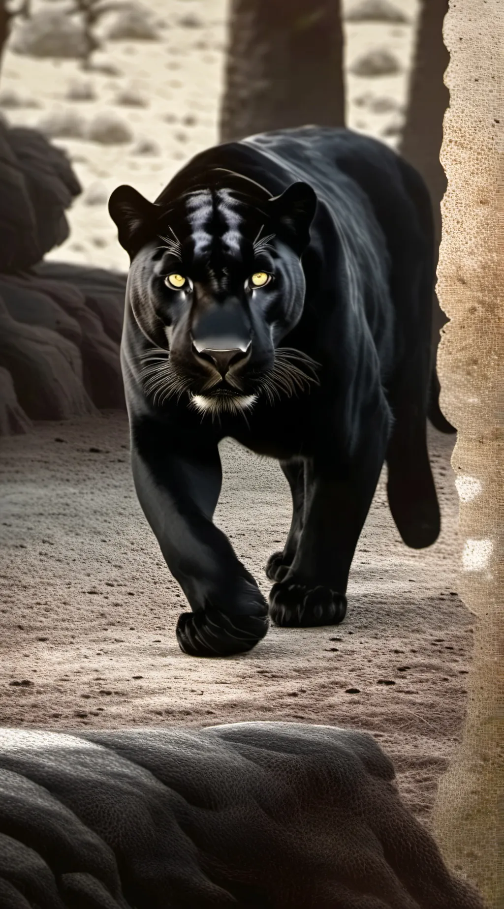 ai character: The black panther background