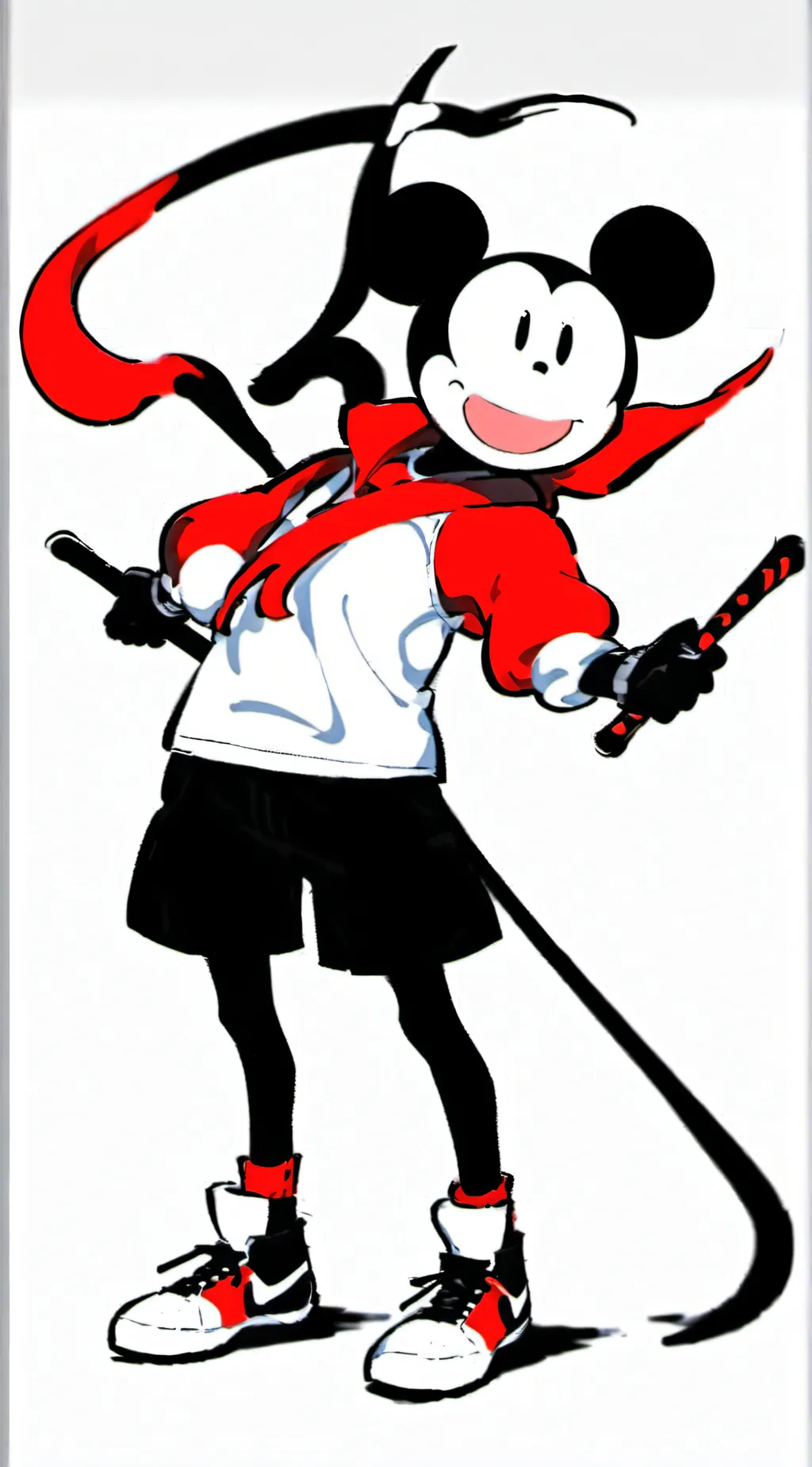 ai character: Mickey mouse  background