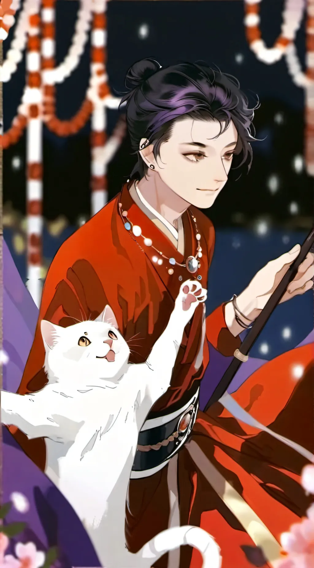 ai character: catnap scared background