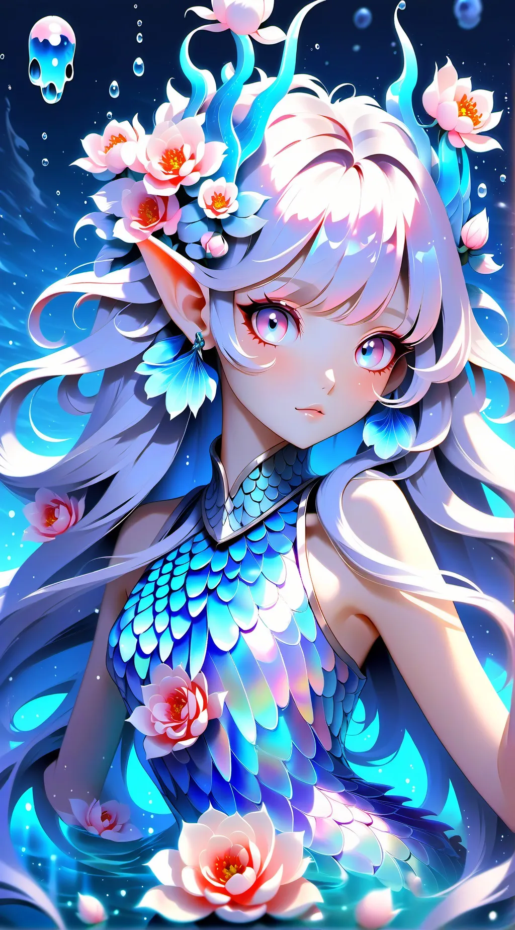 ai character: Holi Rose background