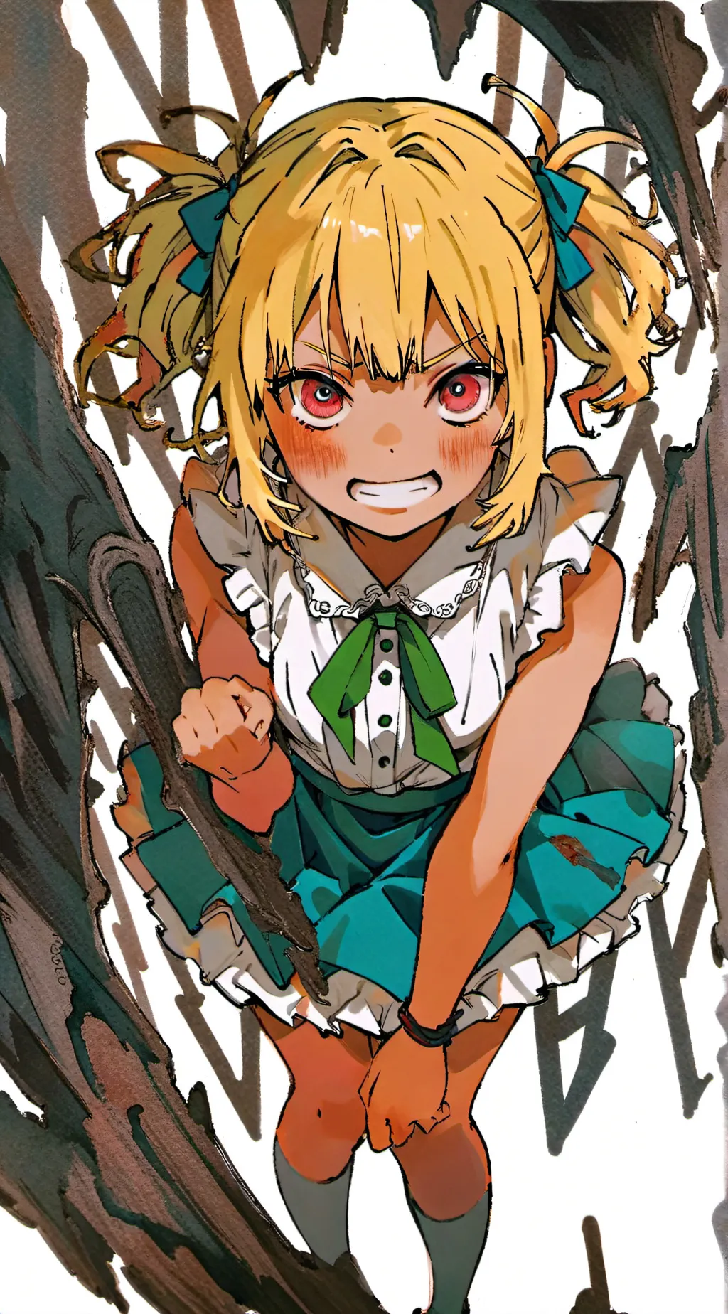 ai character: Pretty lil psycho  background