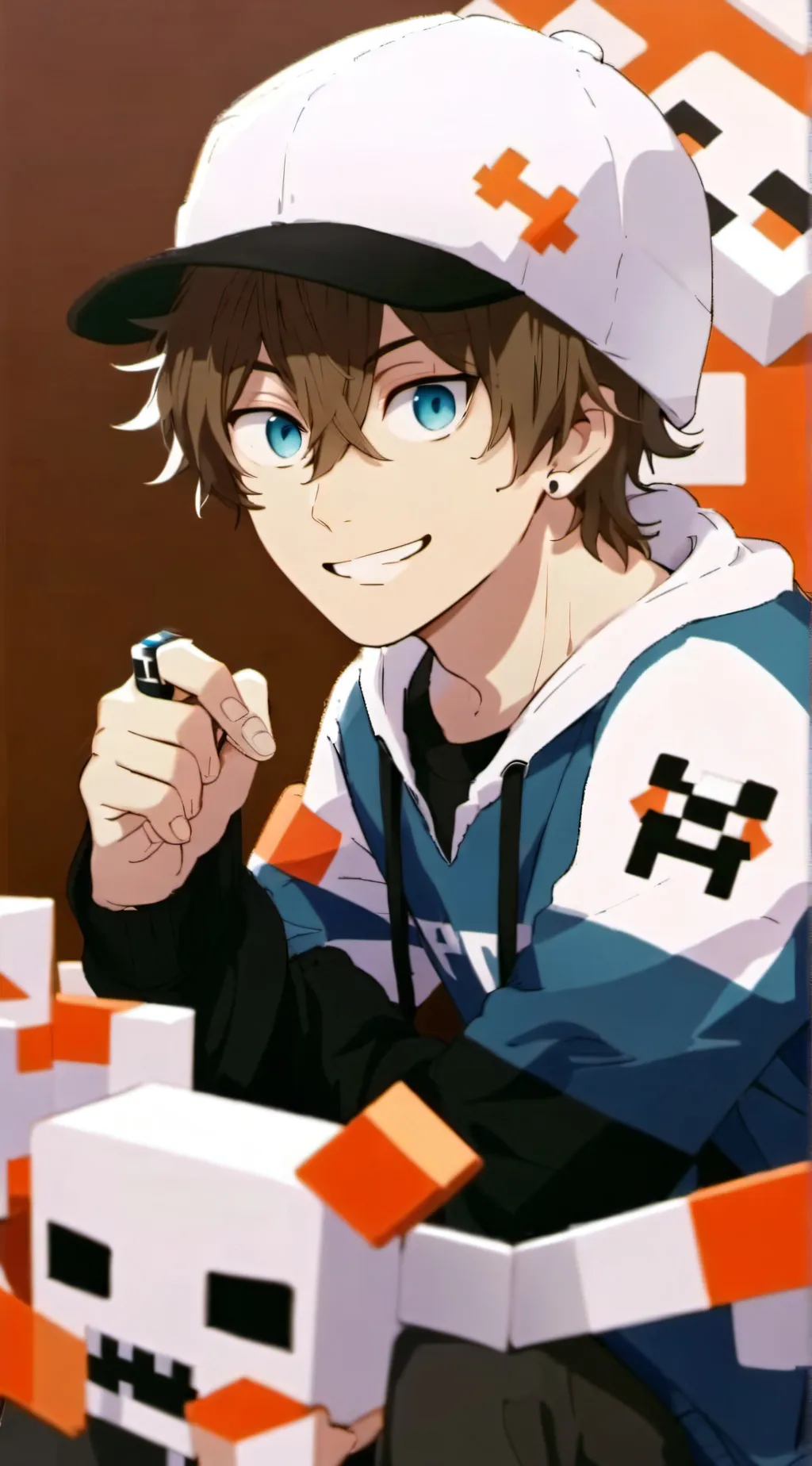 ai character: Prestonplayz  background