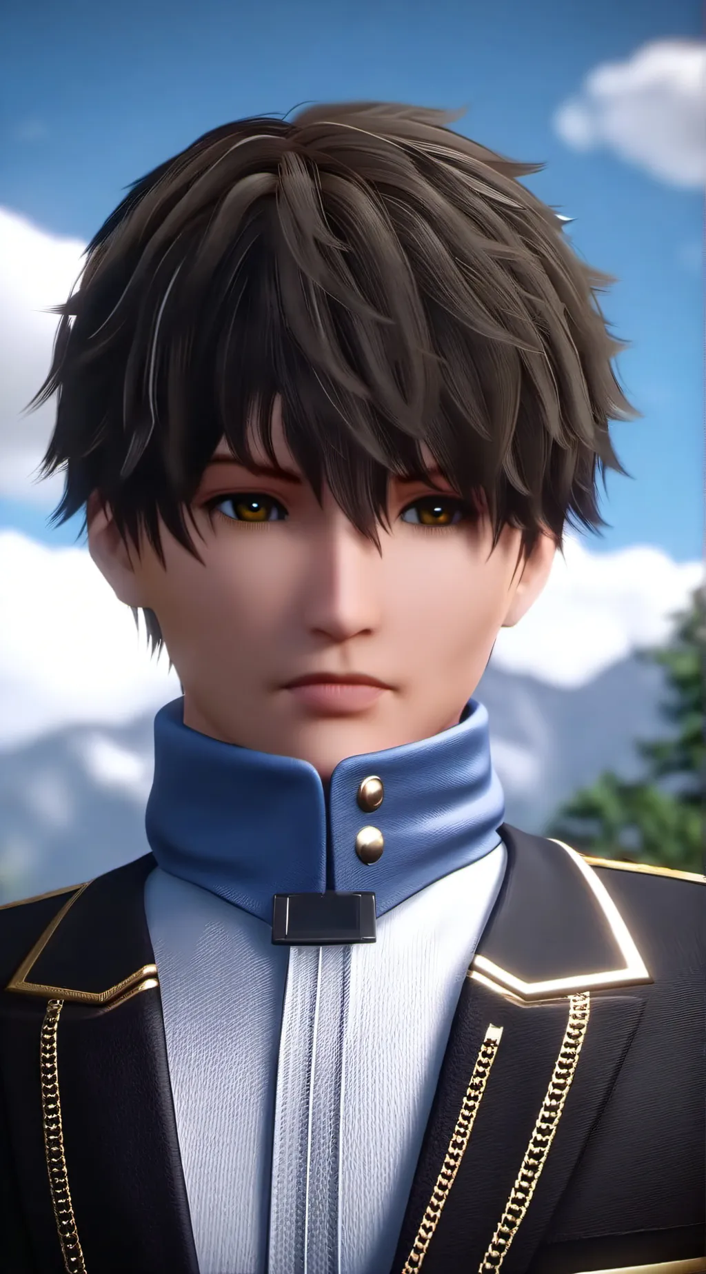 ai character: Focus background