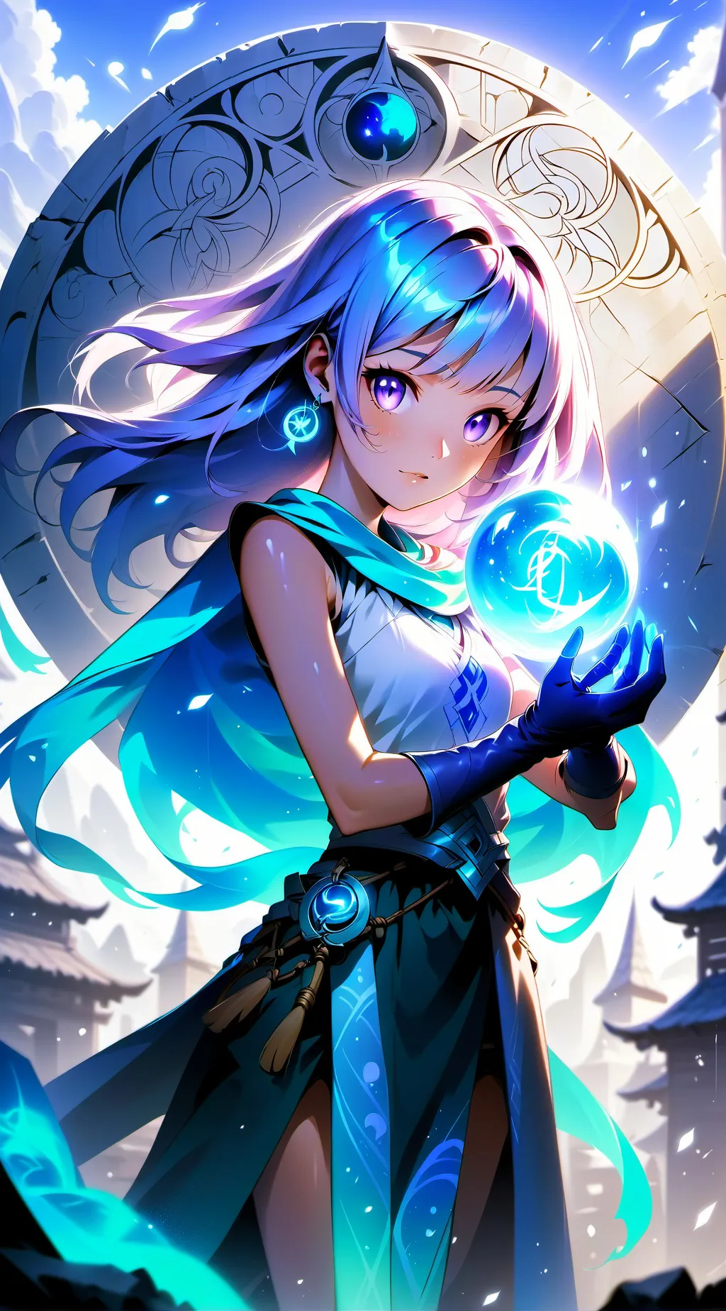 ai character: Luna background