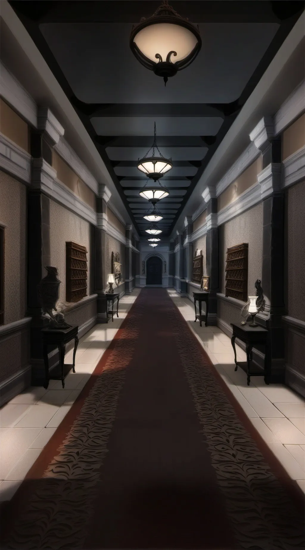 ai character: Horror background