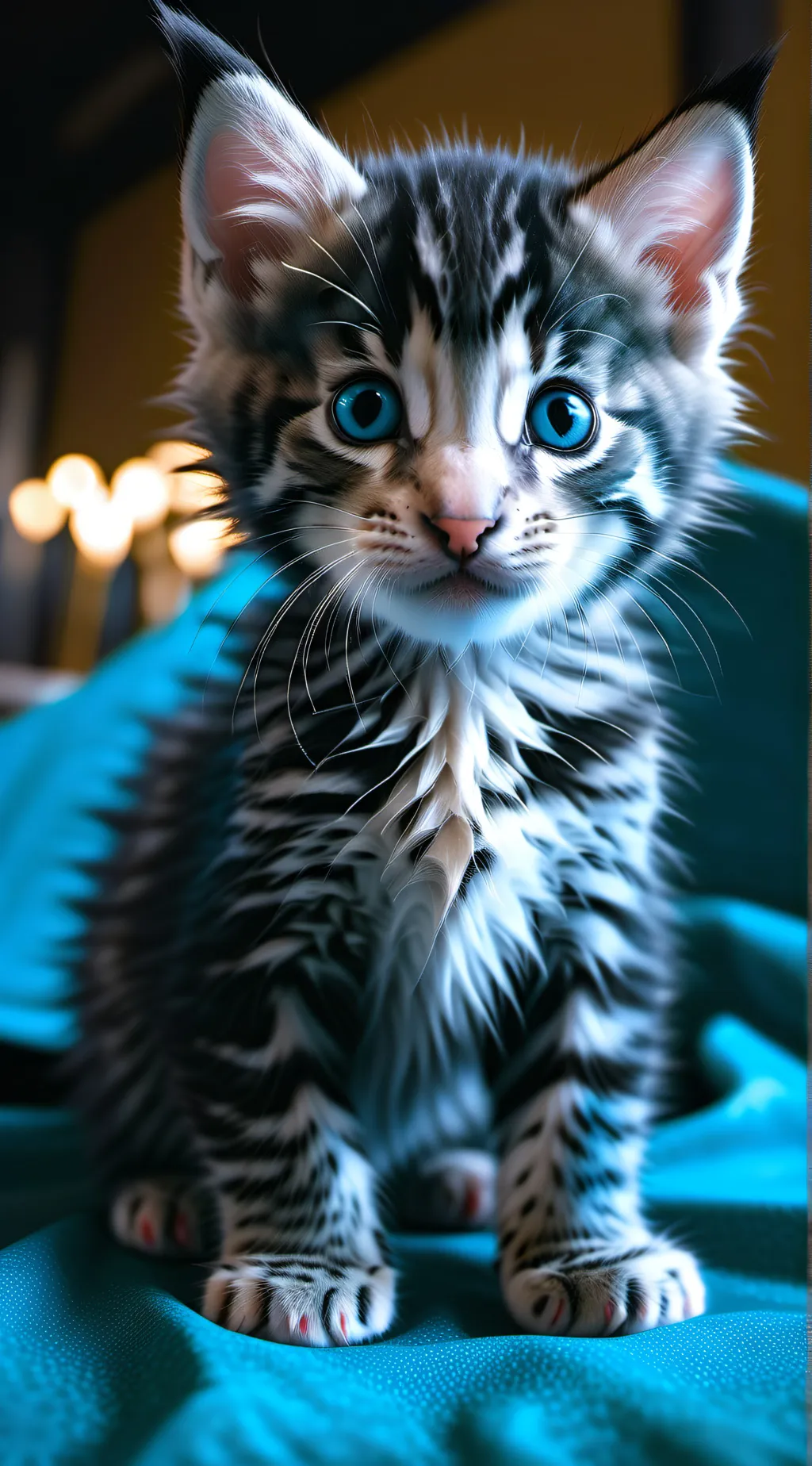 ai character: very ugly kitten background