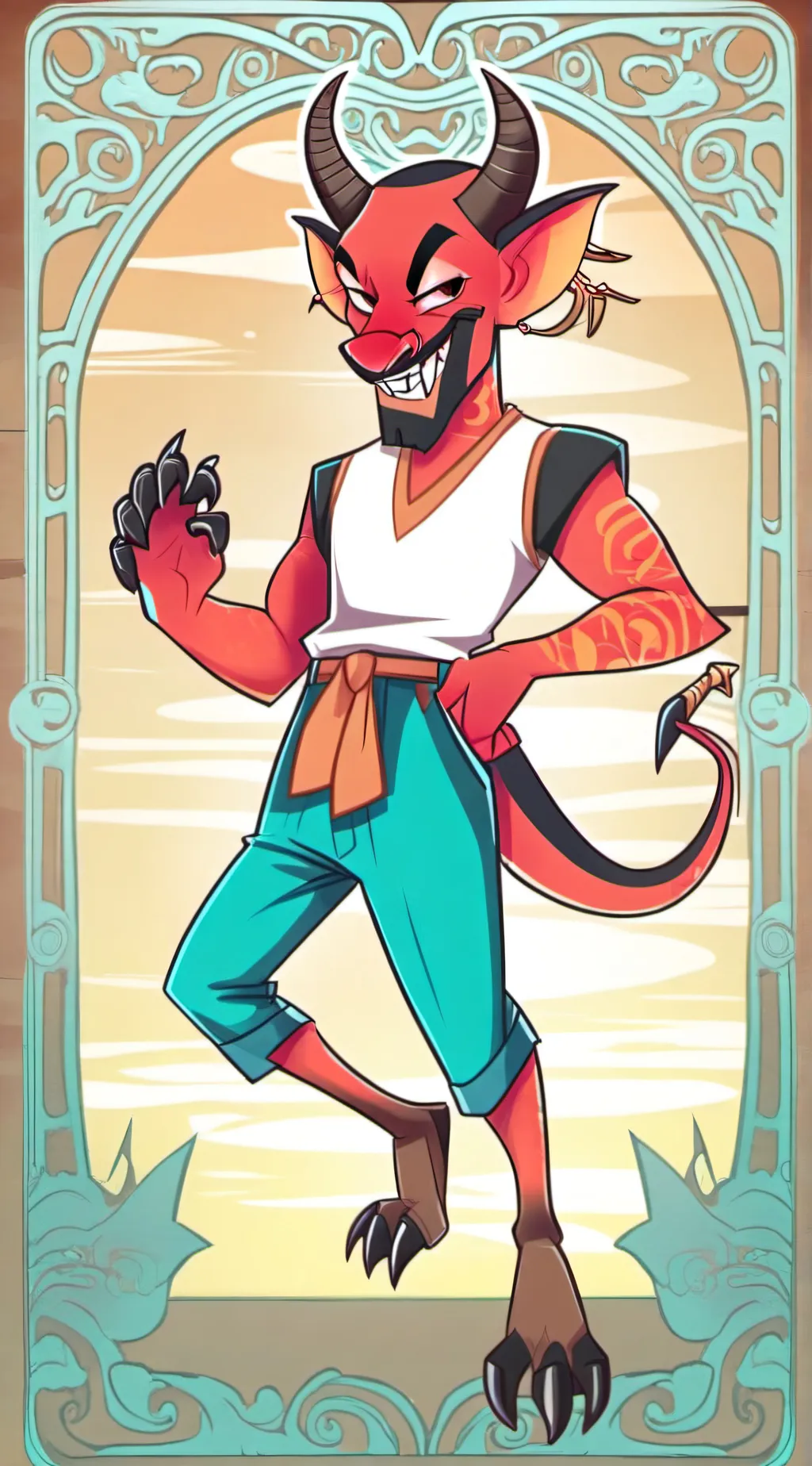 ai character: blitz background