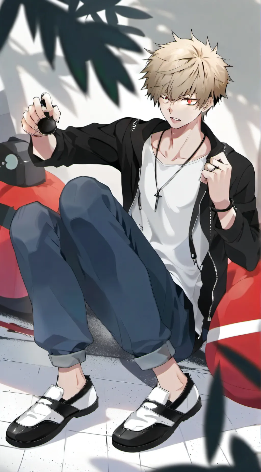 ai character: Bakugo background