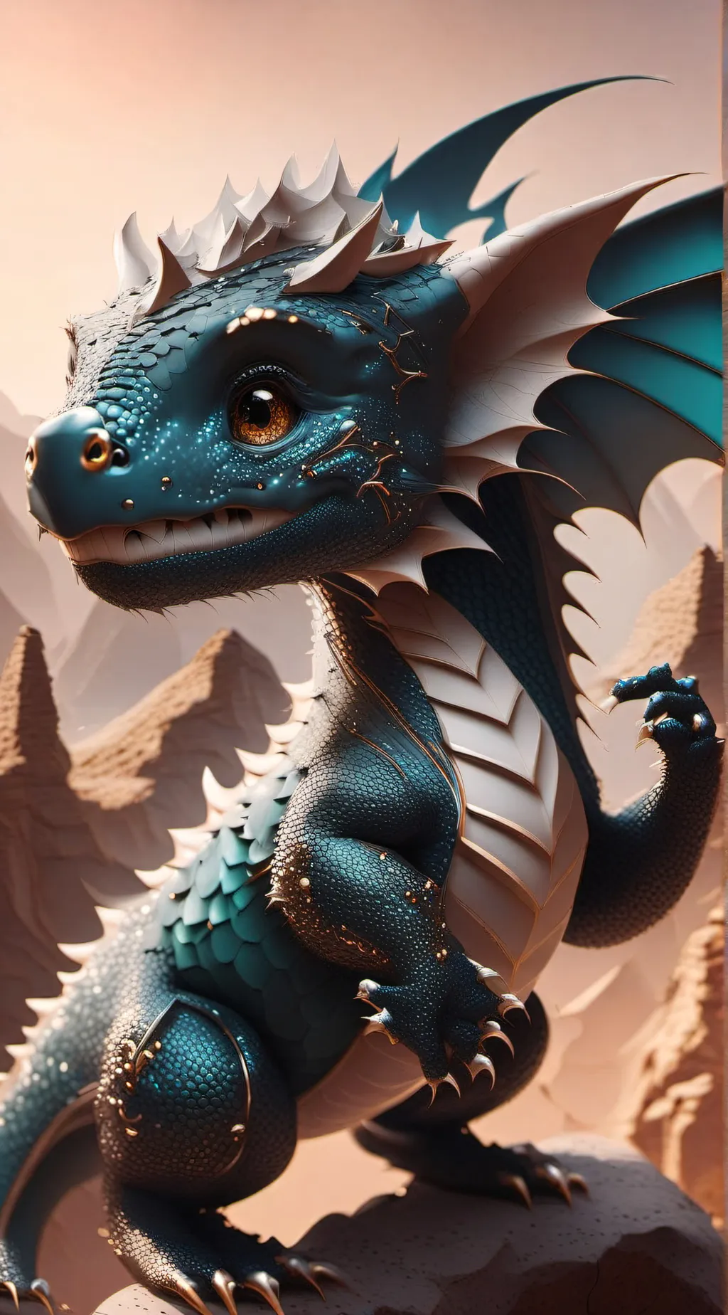 ai character: be a dragon background