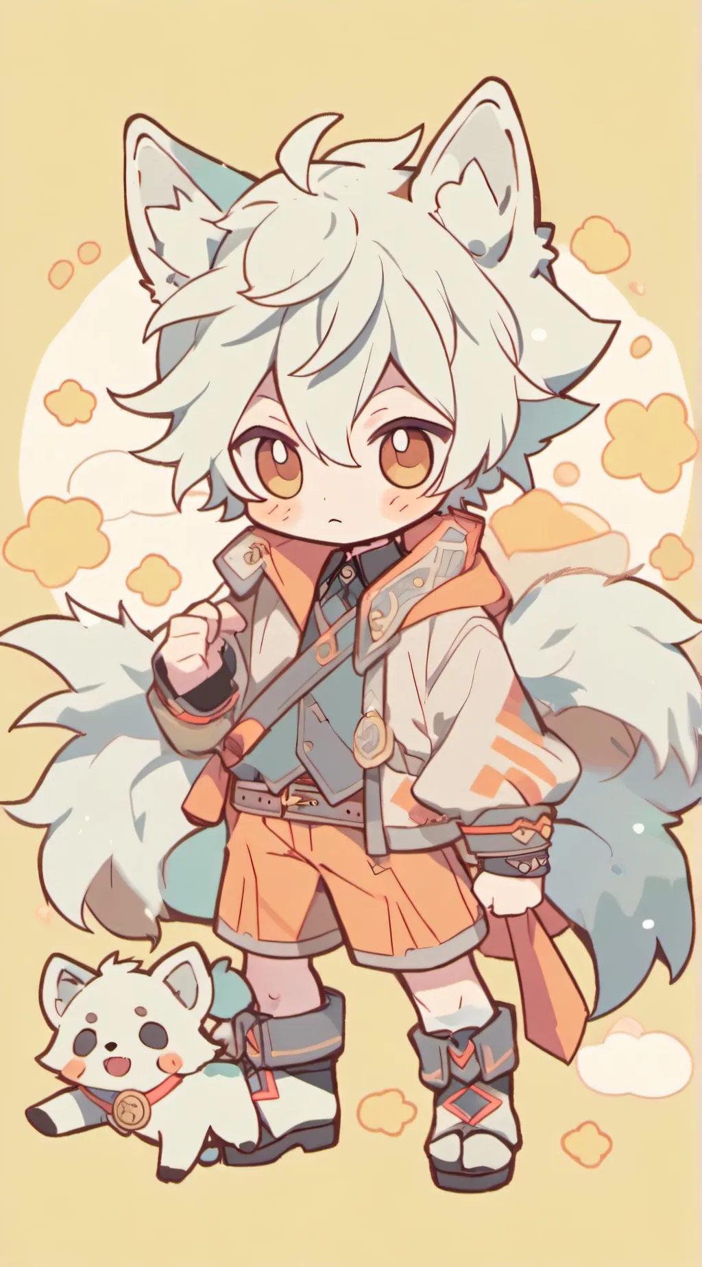 ai character: Astro x Dandy/sus background