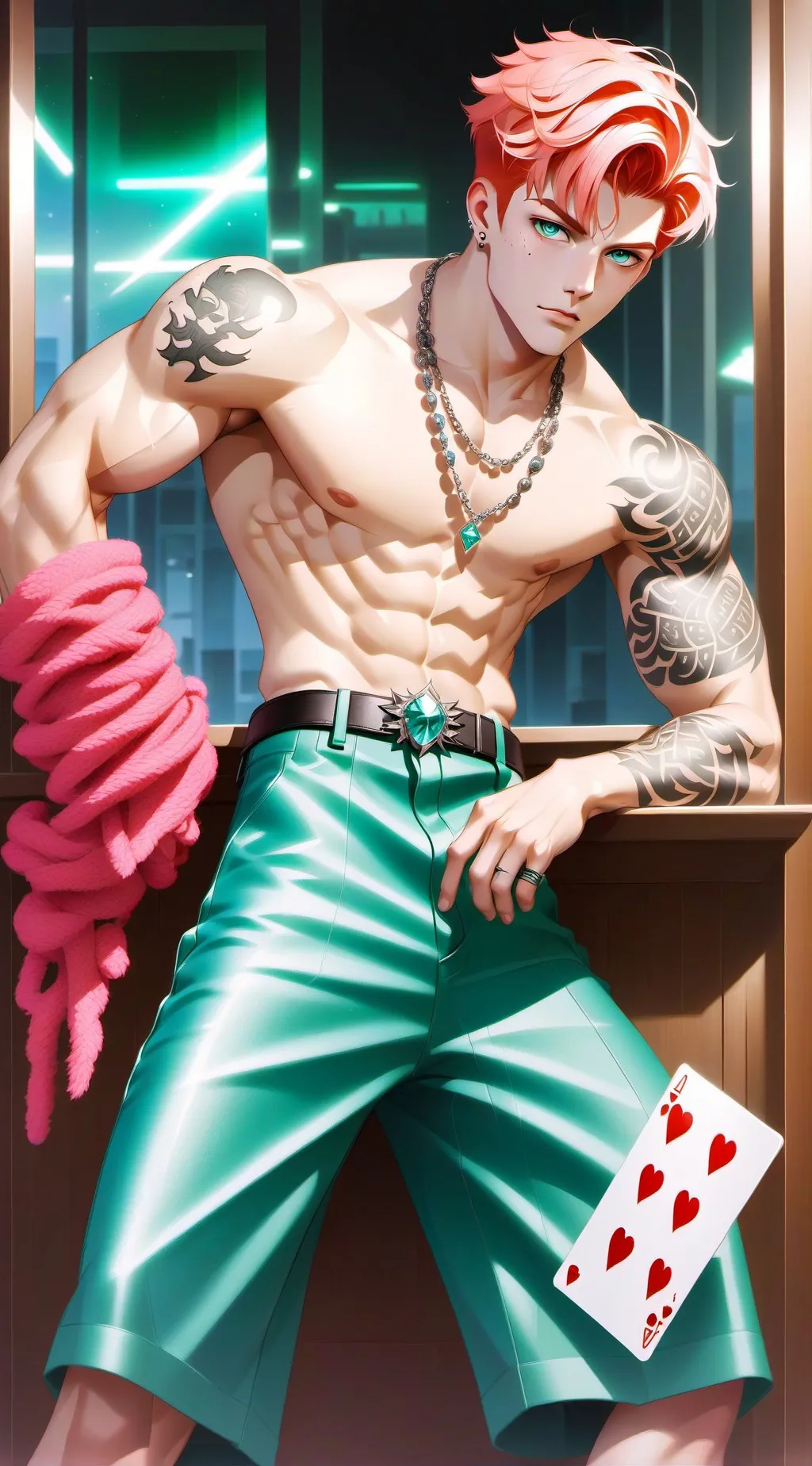 ai character: Leo background