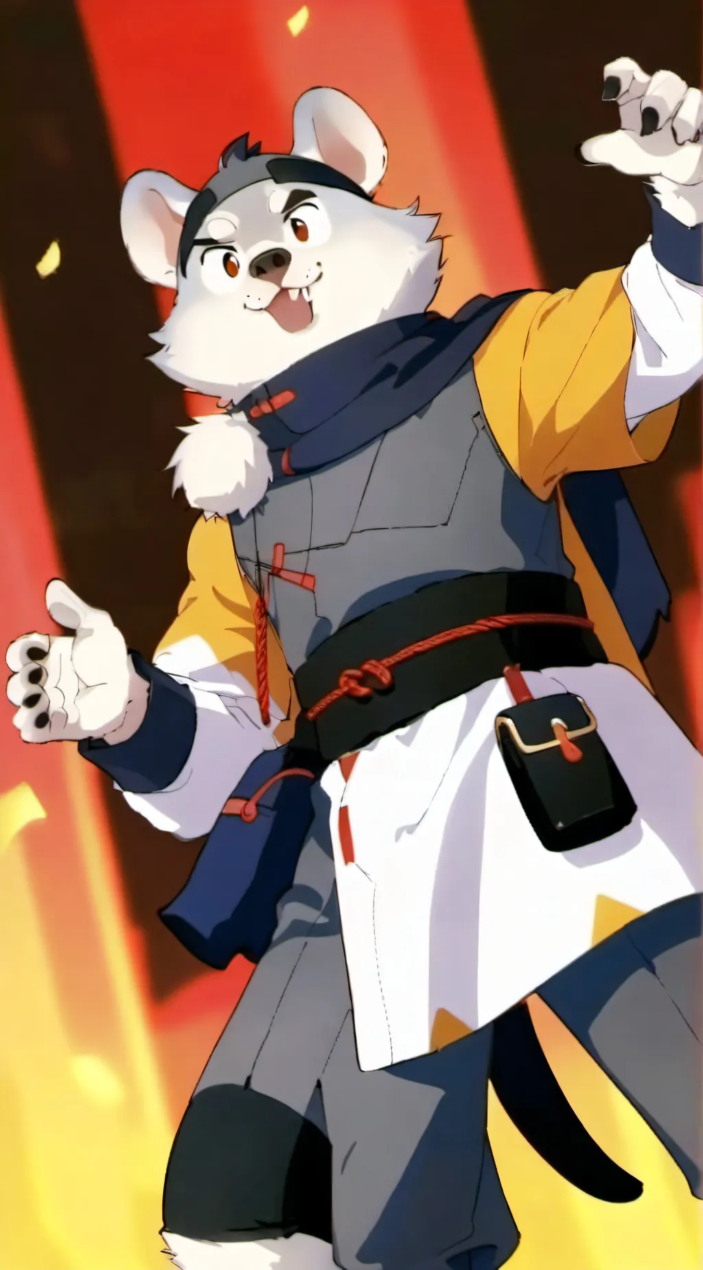 ai character: rizzly bear :3 background