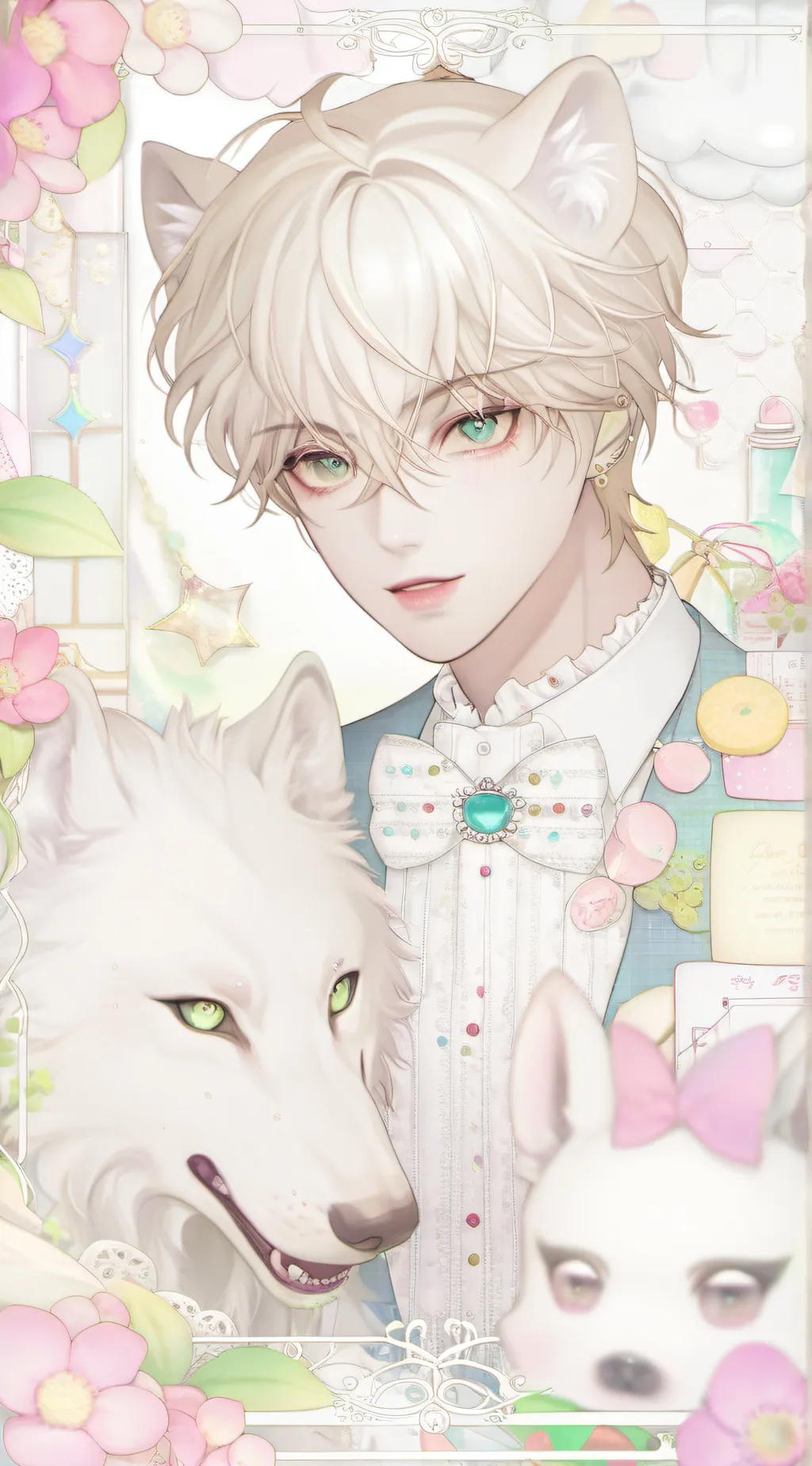 ai character: Lucky background