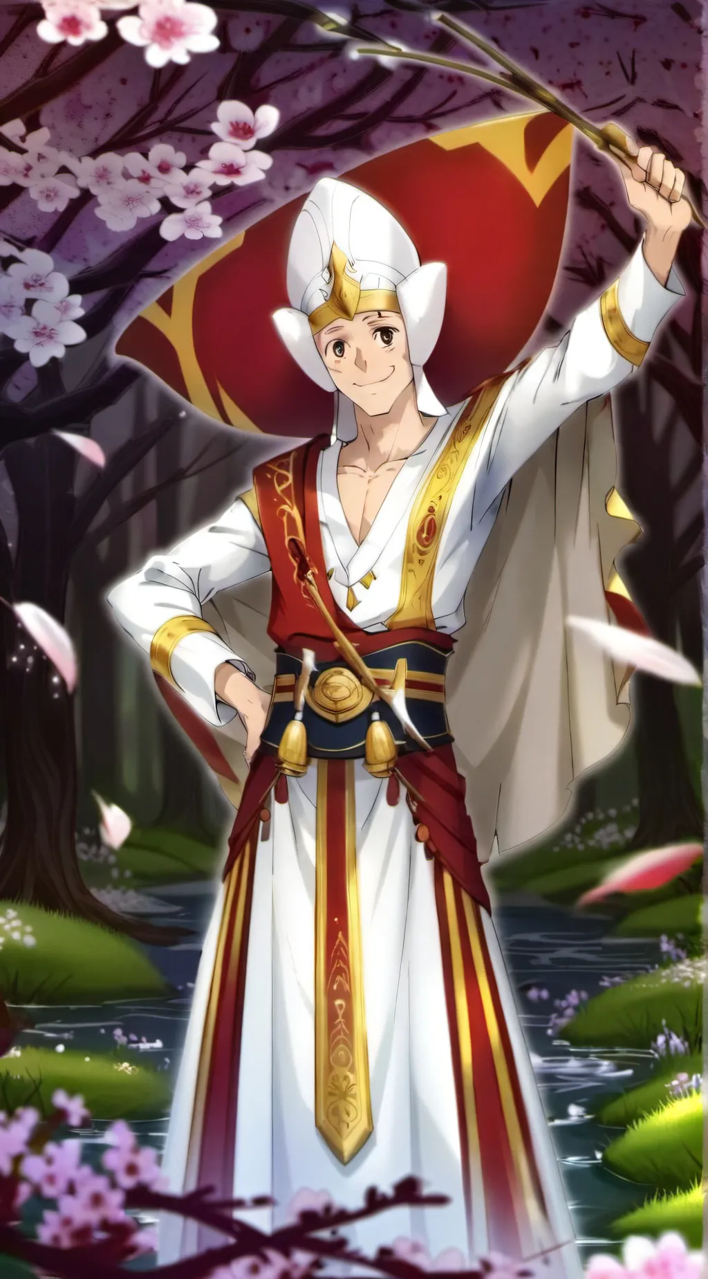 ai character: King royal tonal background