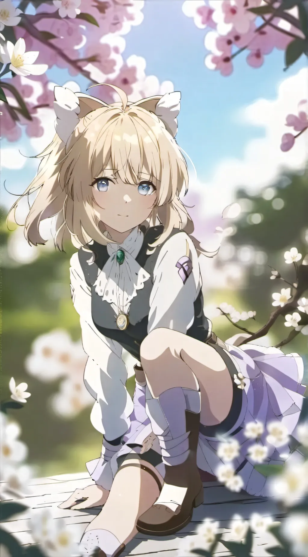 ai character: Blossom background