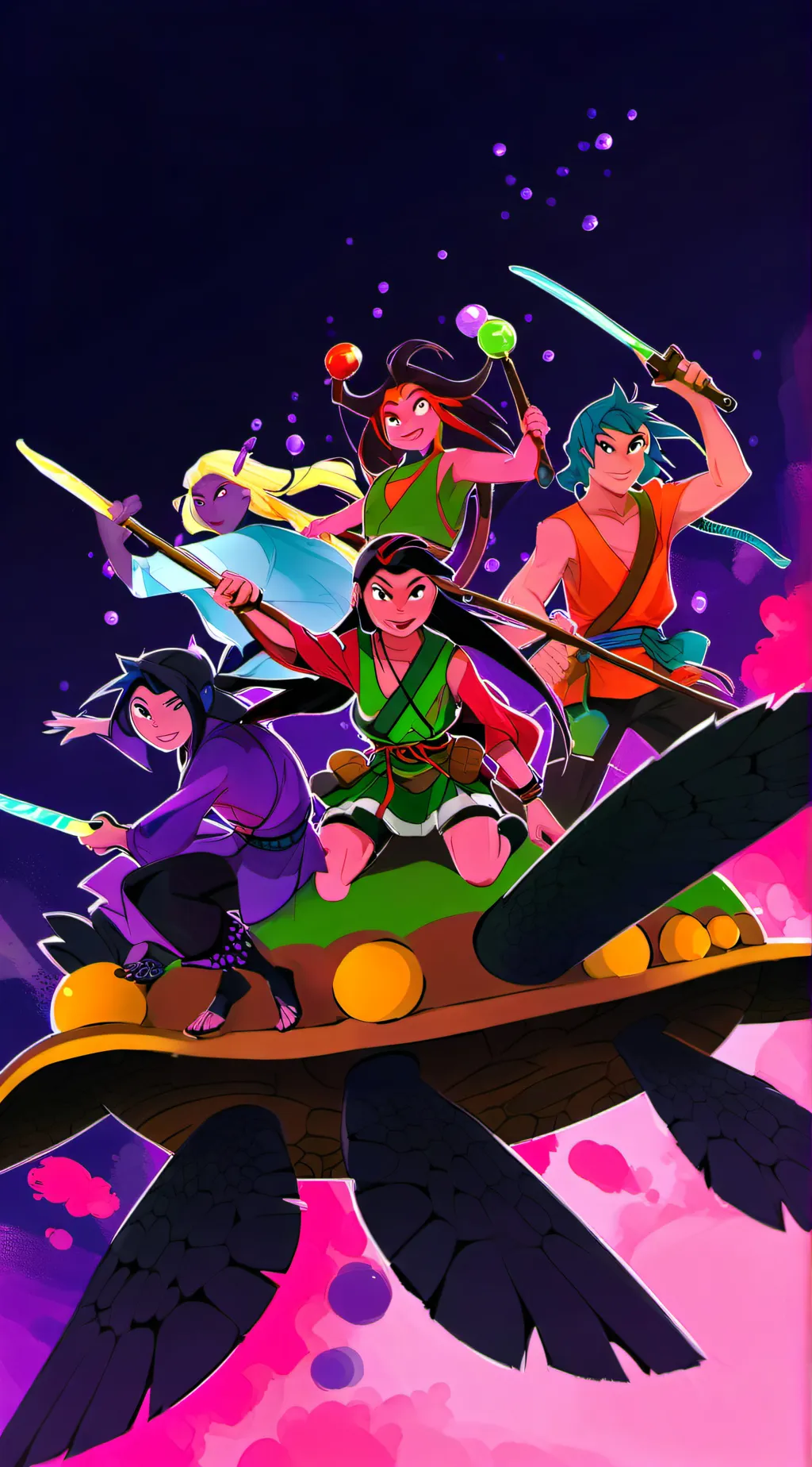 ai character: ROTTMNT background