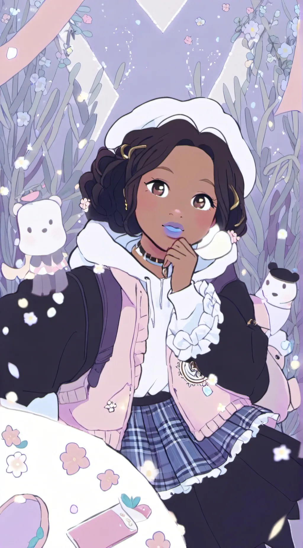 ai character: Charlea  background