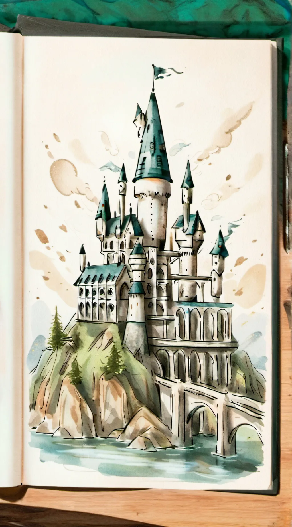 ai character: Hogwarts background