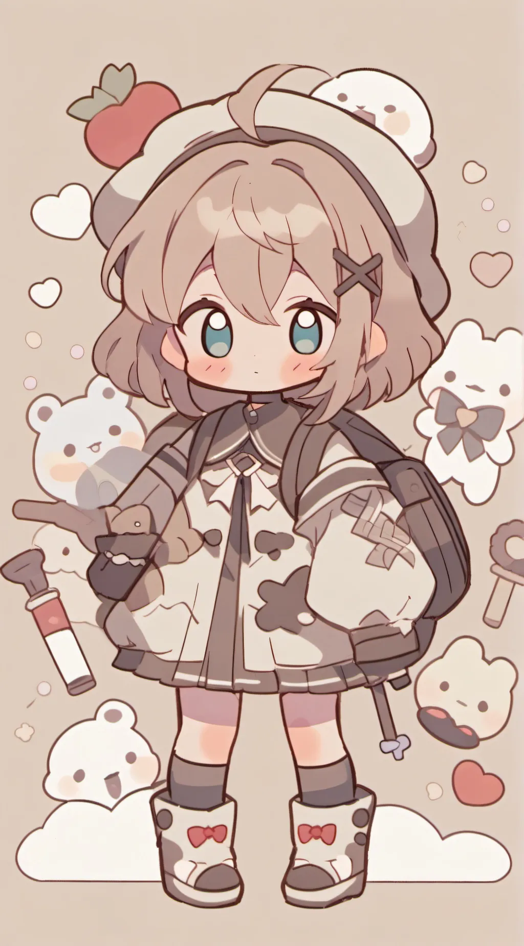 ai character: baby background