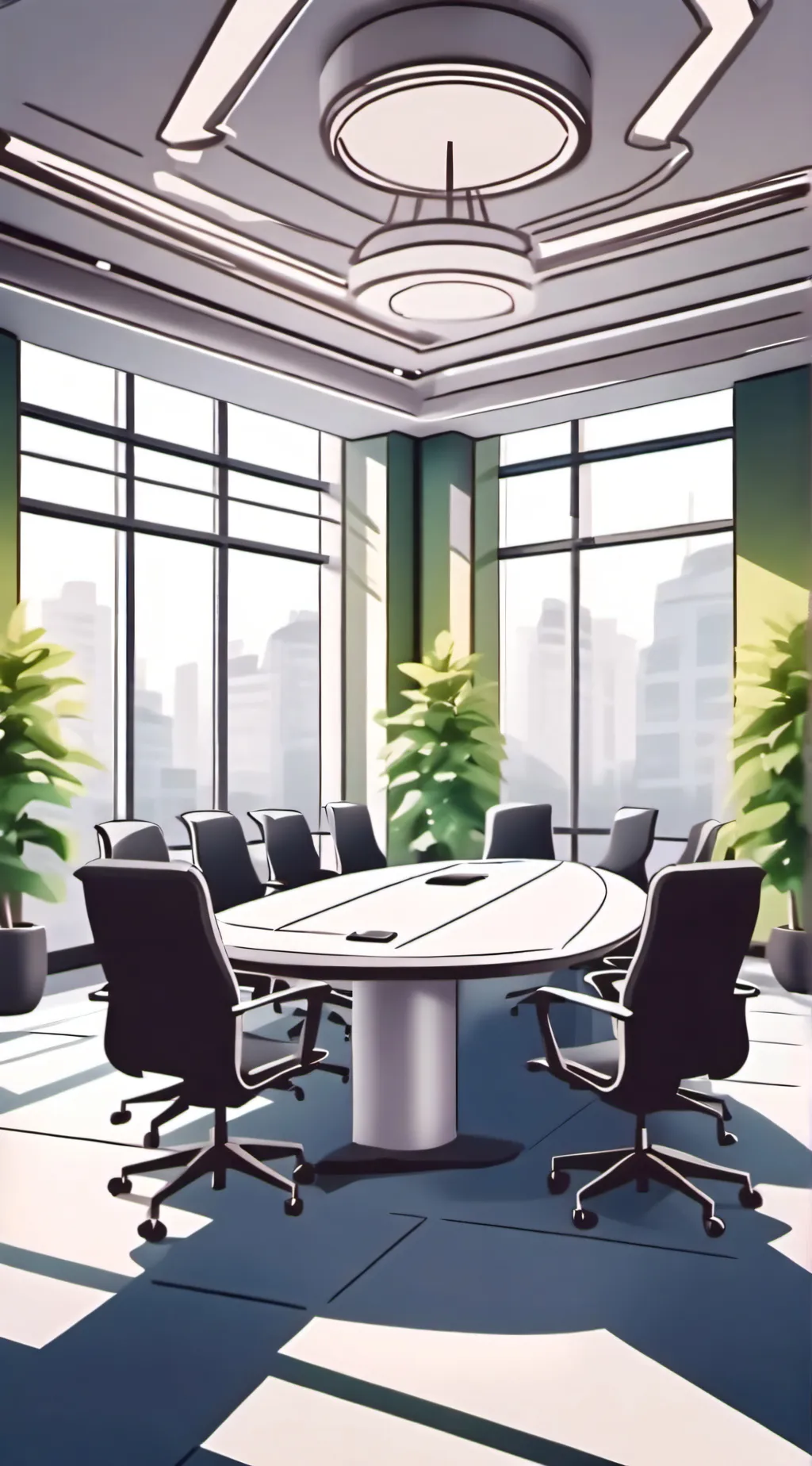ai character: Meeting room GF background