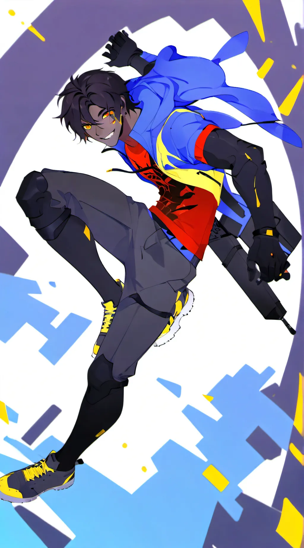 ai character: Error sans  background