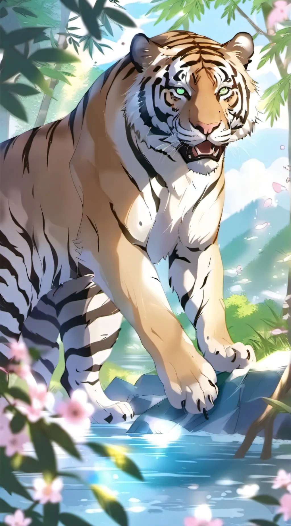 ai character: MHA tigre background