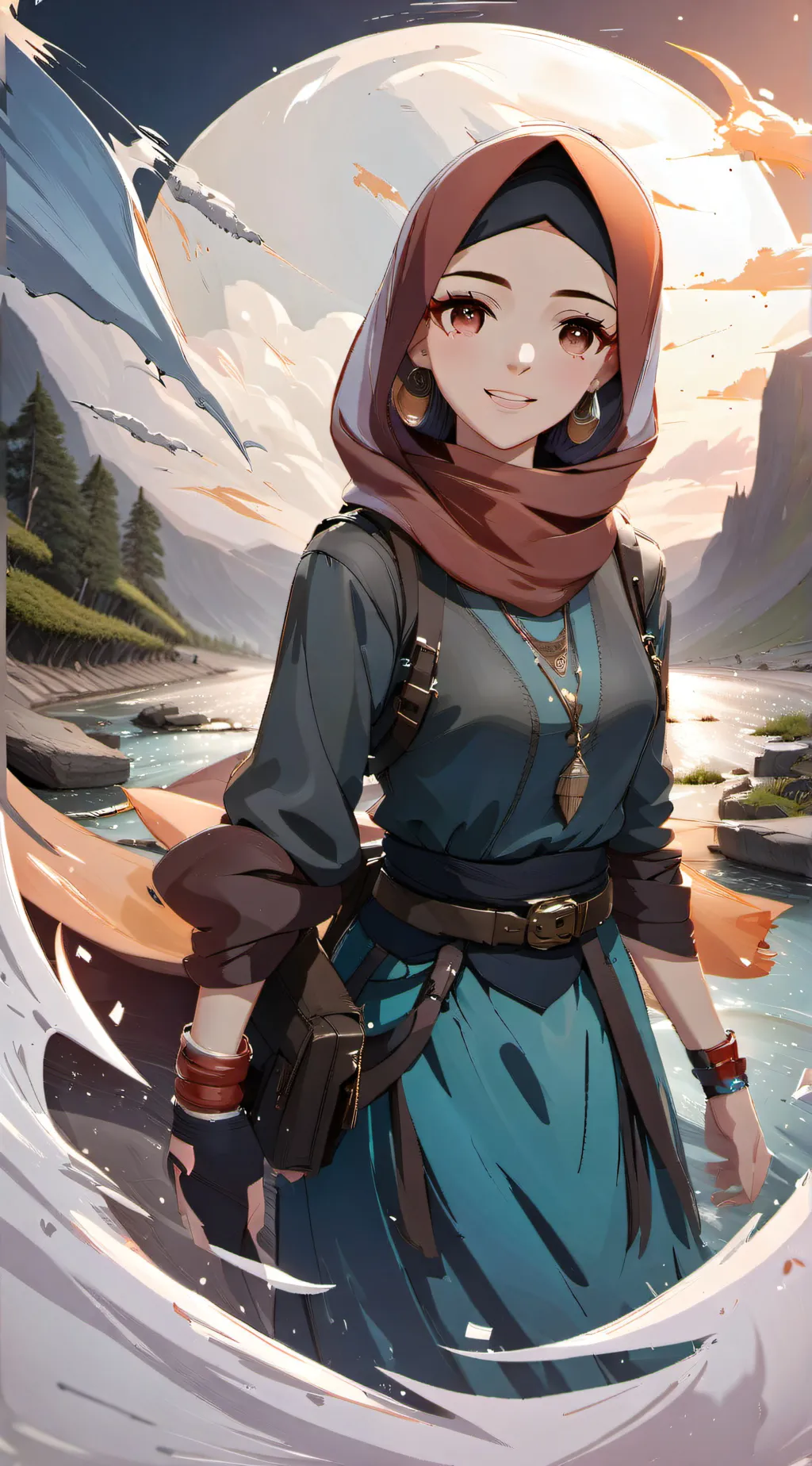 ai character: Aisha  background