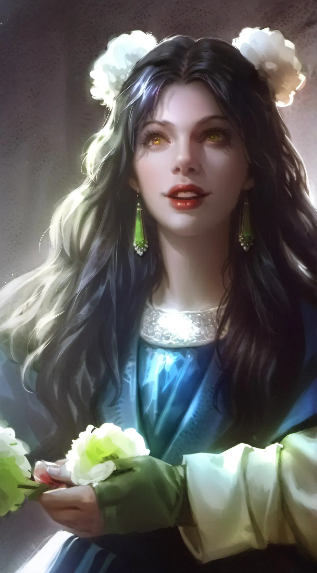 ai character: Olive background