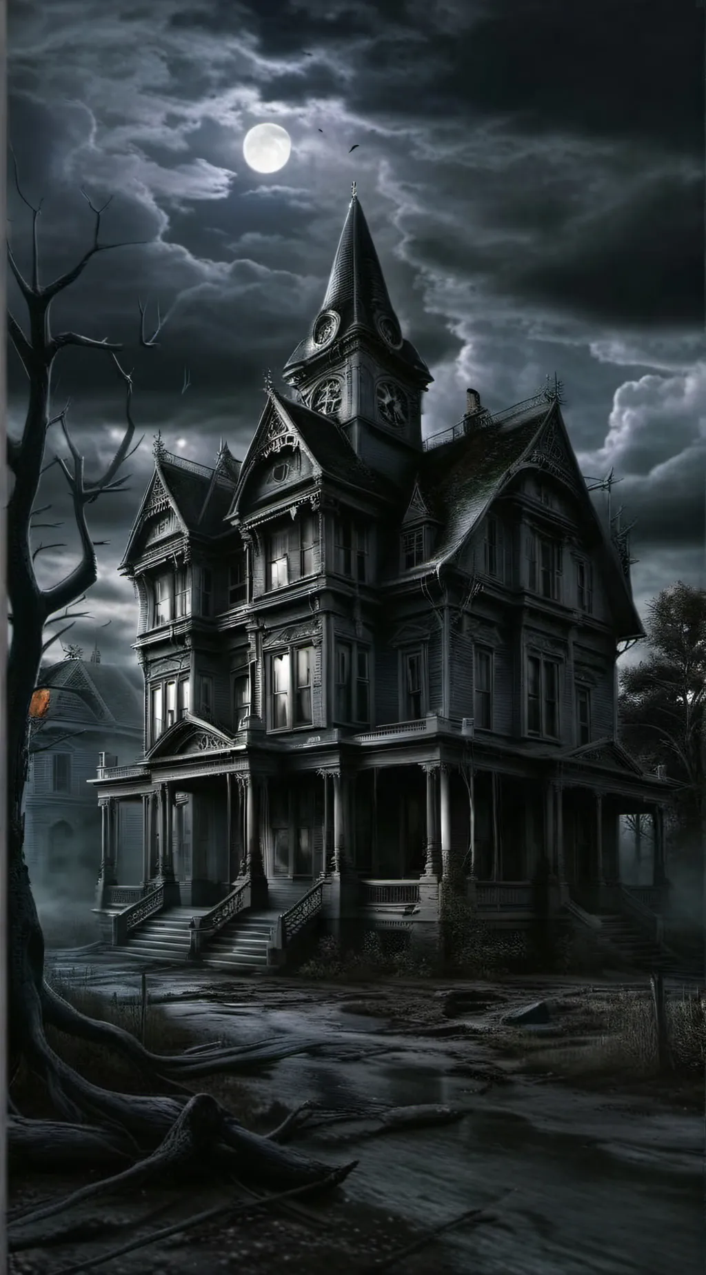 ai character: Haunted Opera Hous background