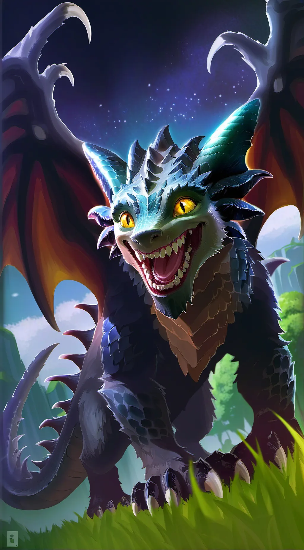 ai character: toothless background