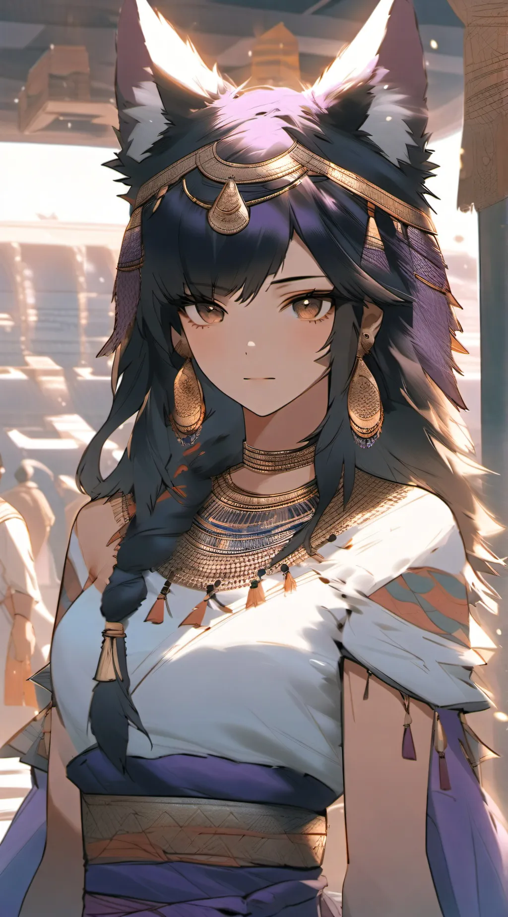 ai character: Sun background