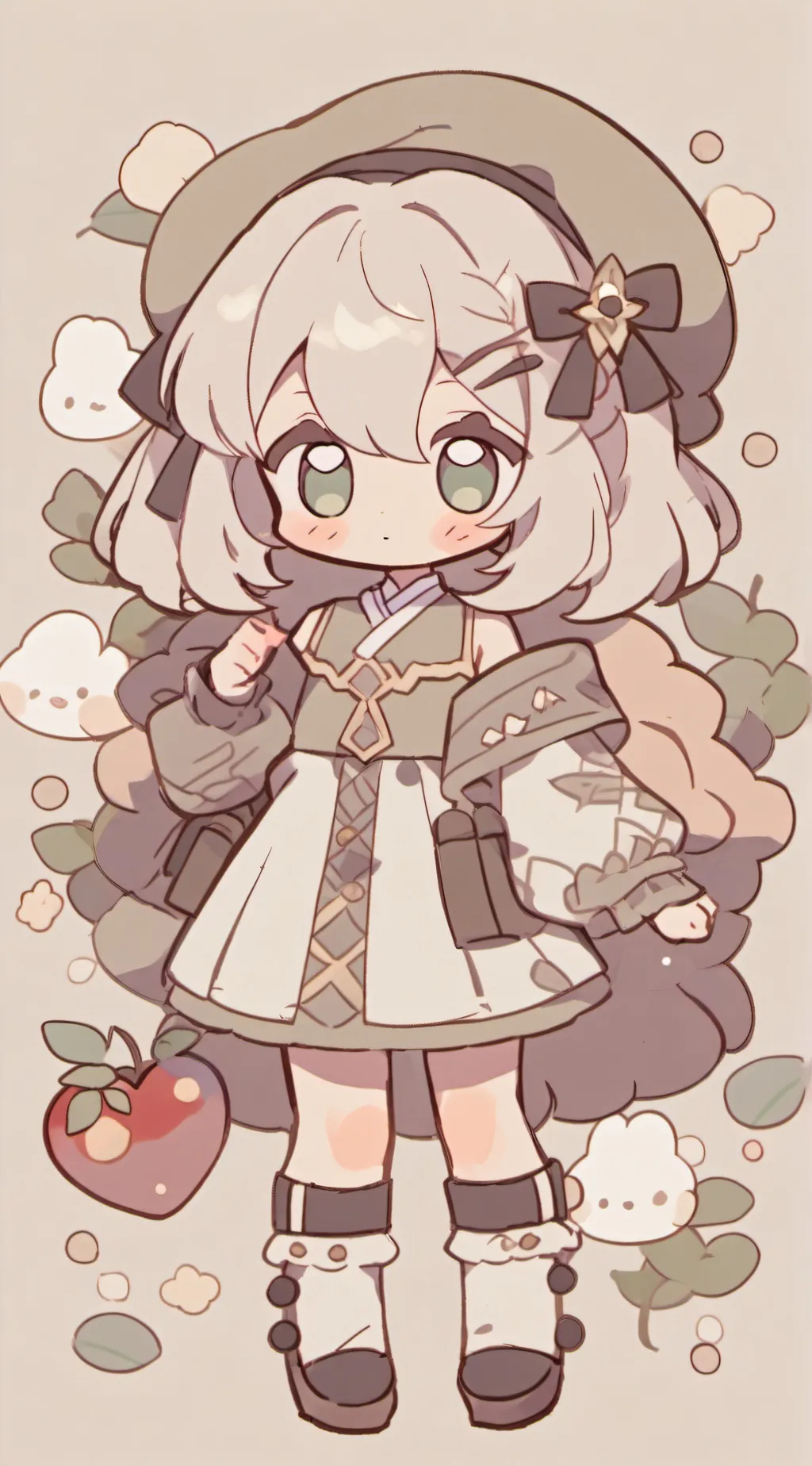 ai character: 🍪cookie🍪 background
