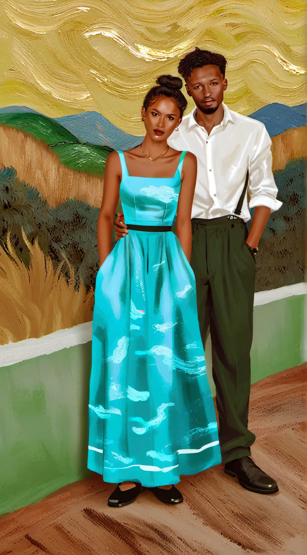 ai character: Kashmere and james background