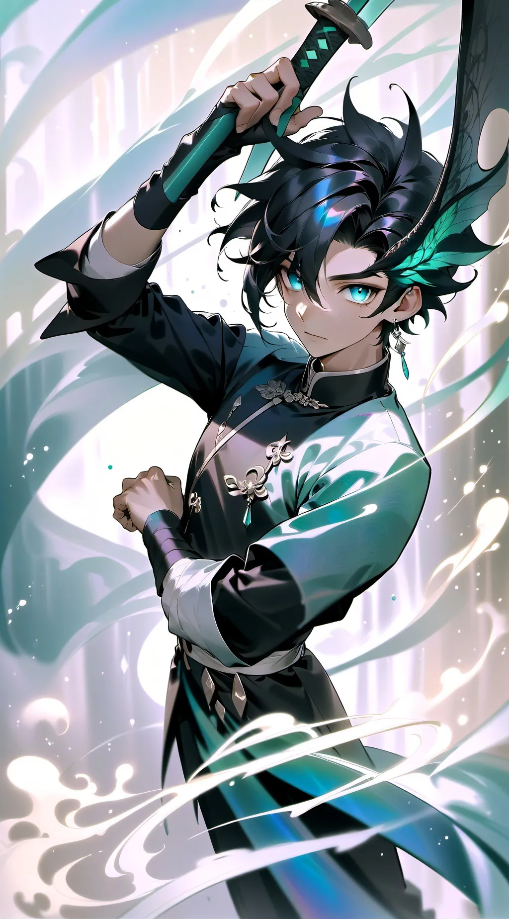 ai character: <focus> background