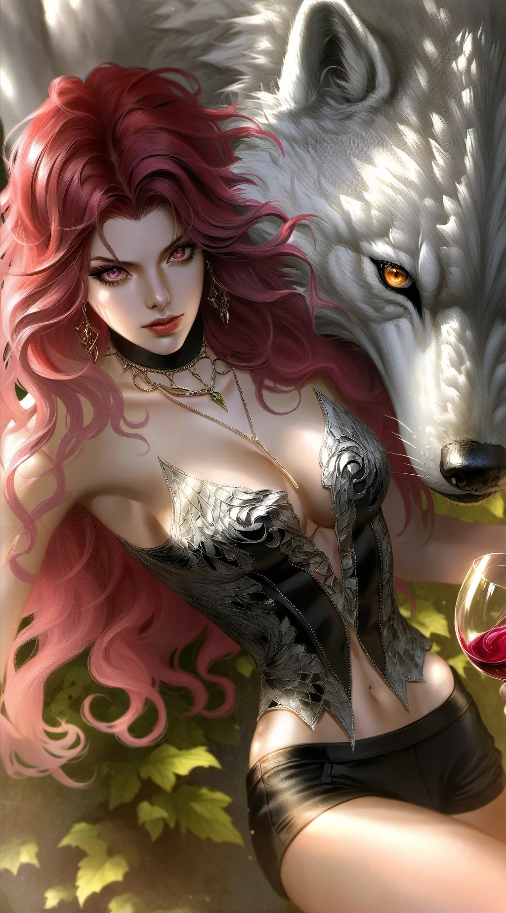 ai character: Aquamarine  background