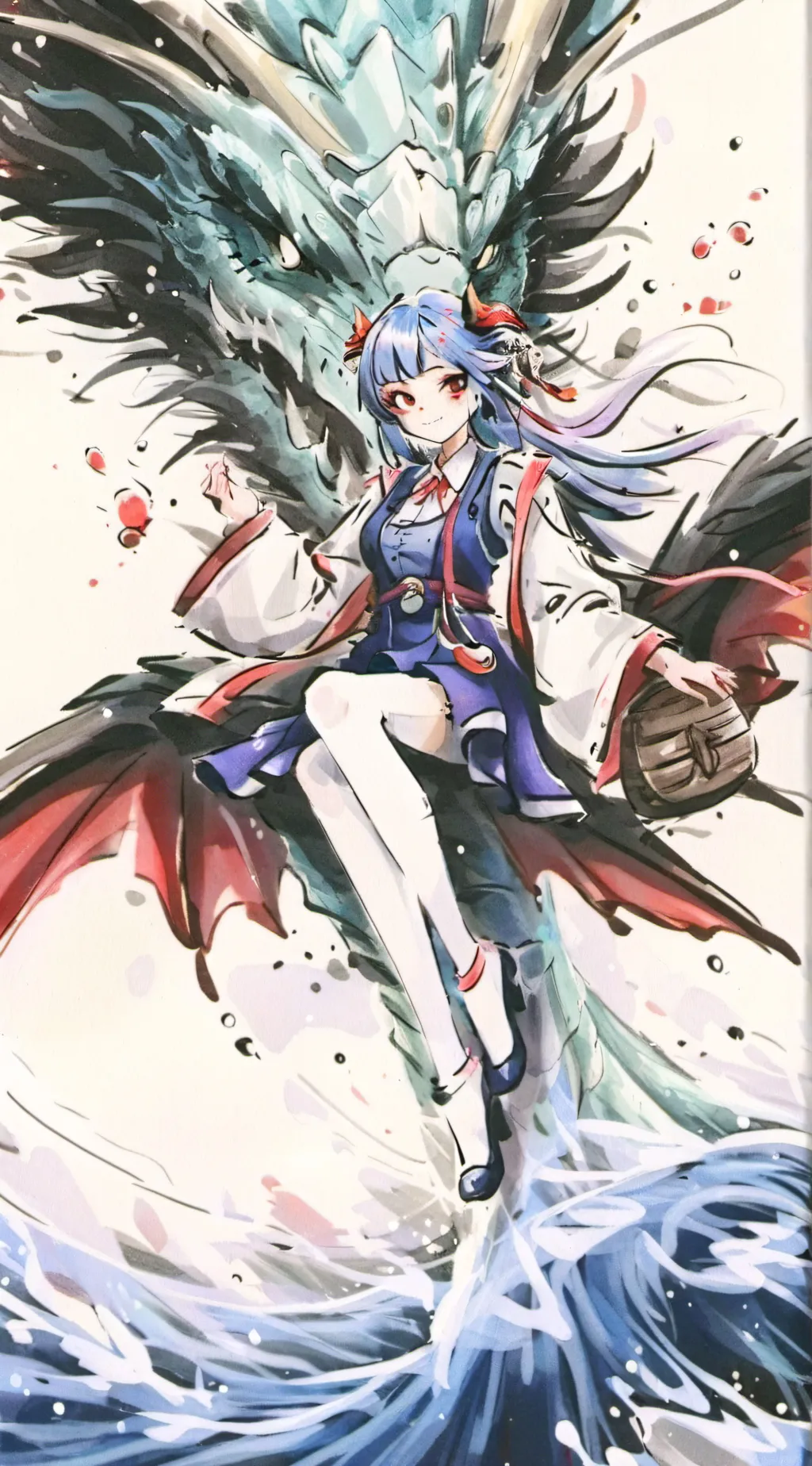 ai character: dragon queen background