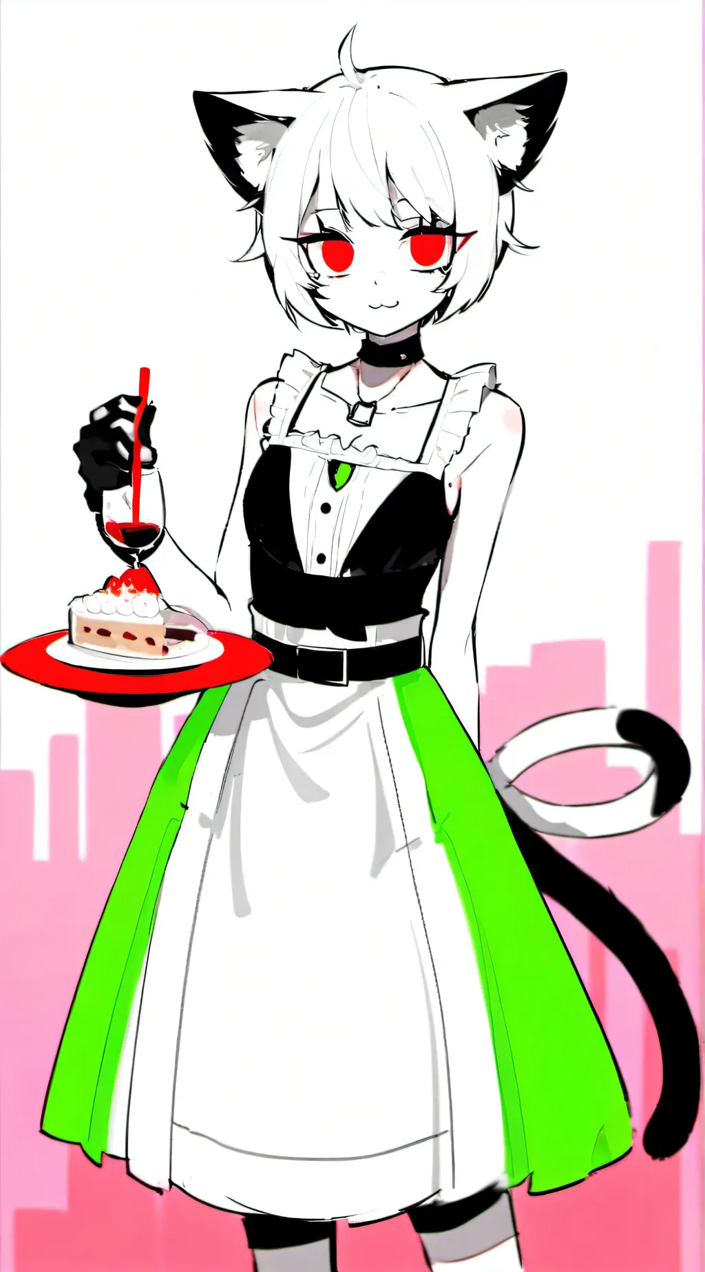 ai character: Cecilia kitty background