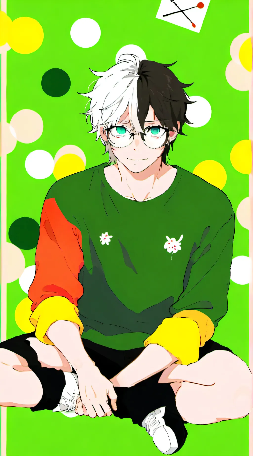 ai character: 👑Andrew🐰 background