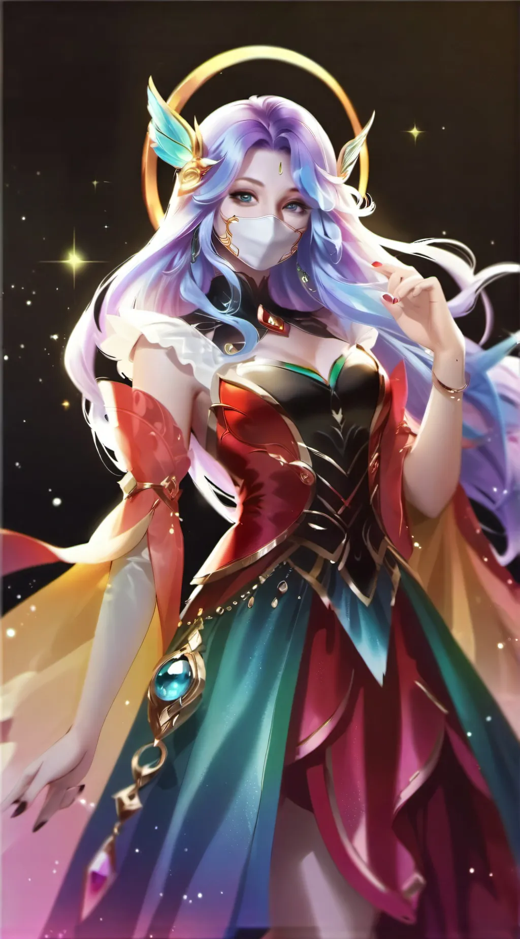 ai character: Aurora background