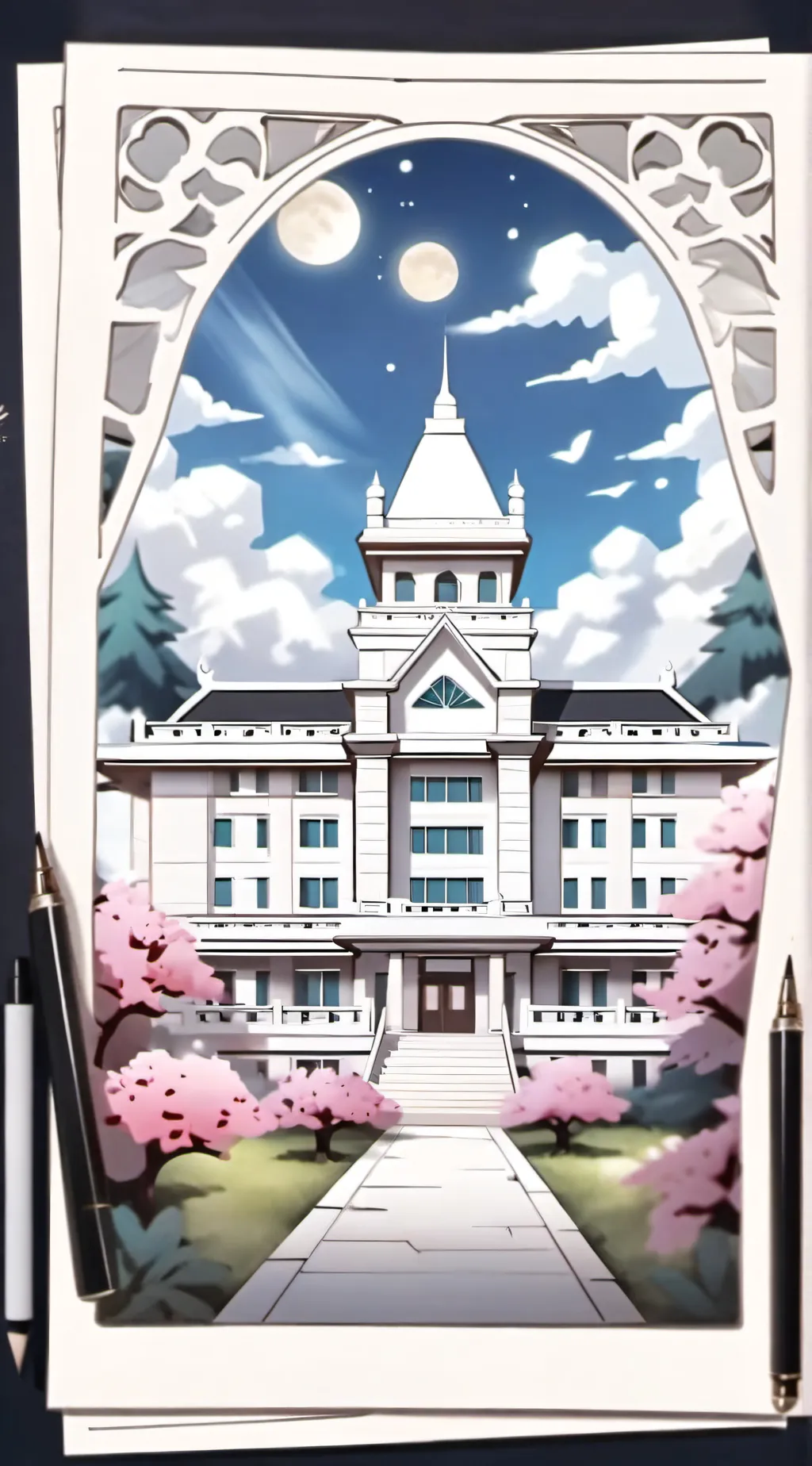 ai character: gf- school background