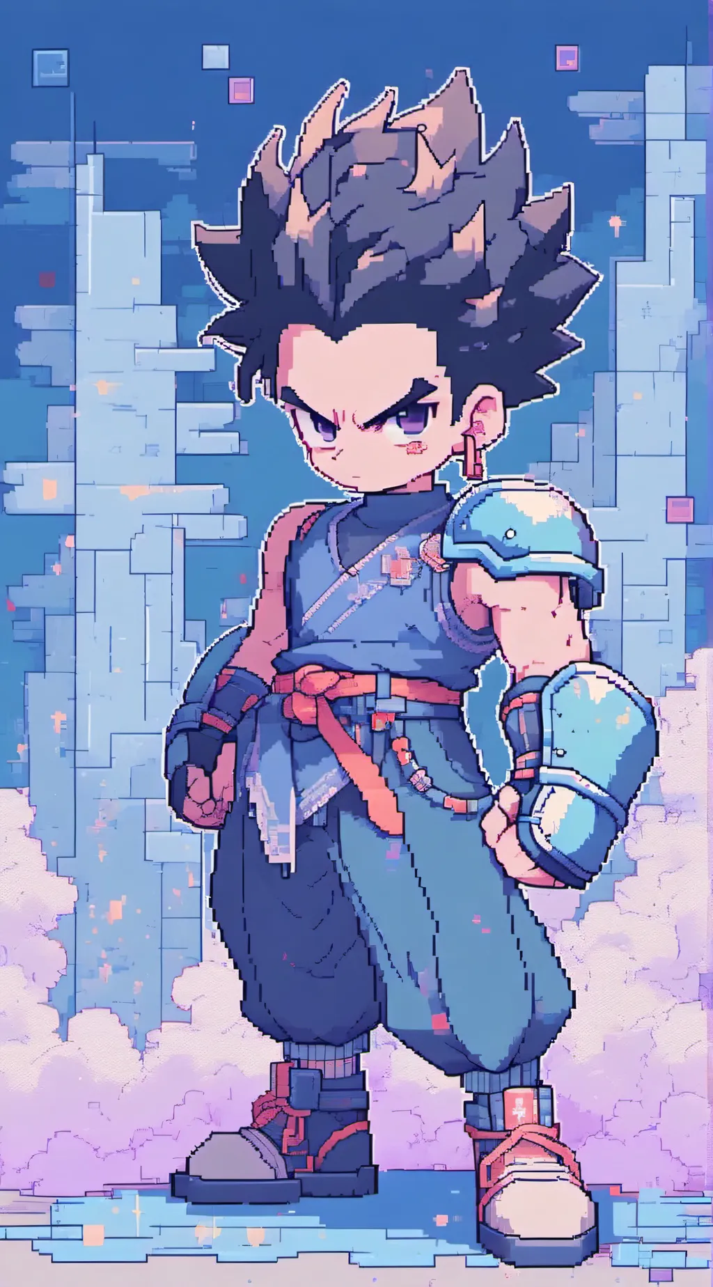 ai character: MHA final fight background