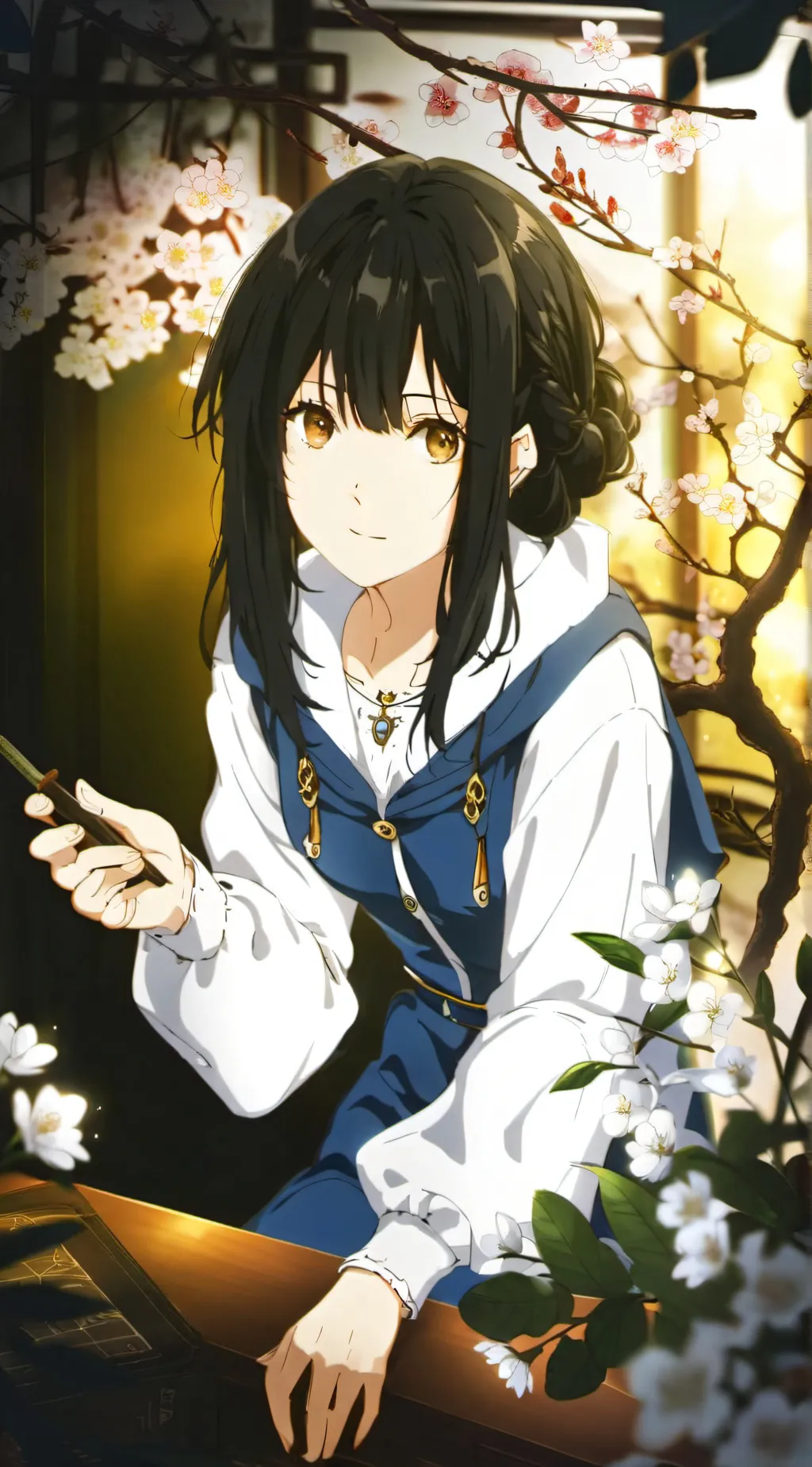 ai character: Ella  background