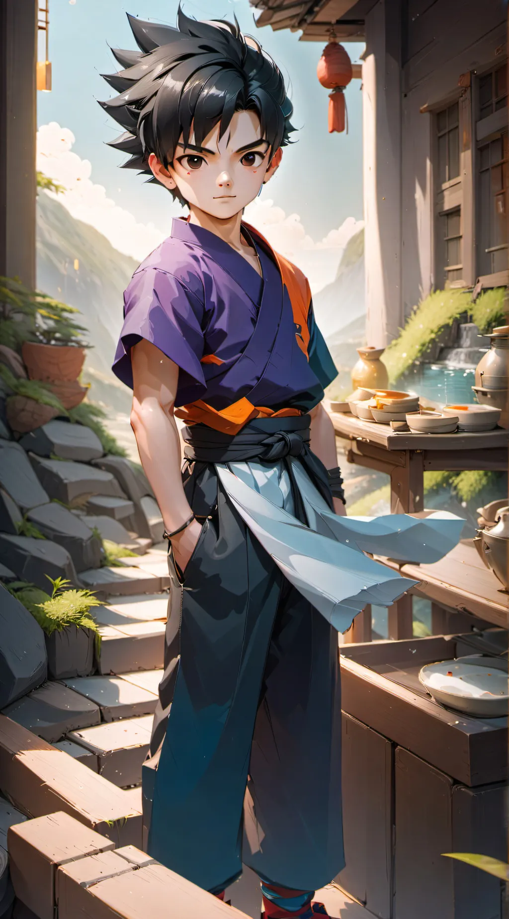 ai character: Gohan background