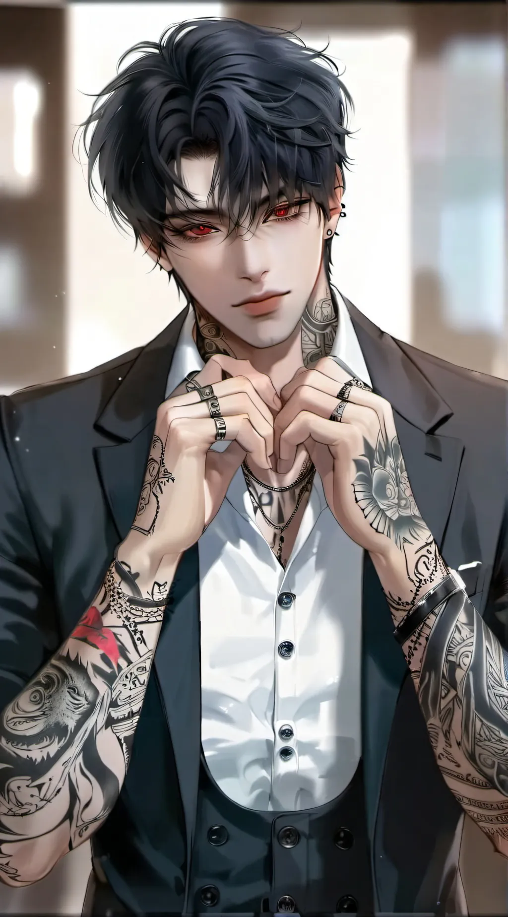 ai character: Damien background