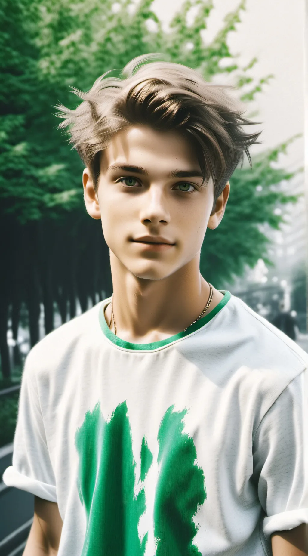 ai character: Max brown  background