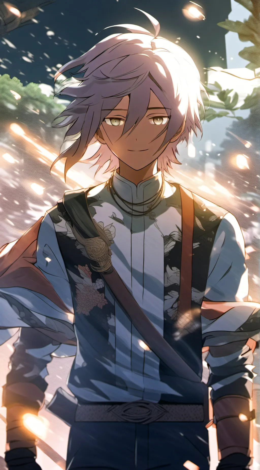 ai character: 日如 background