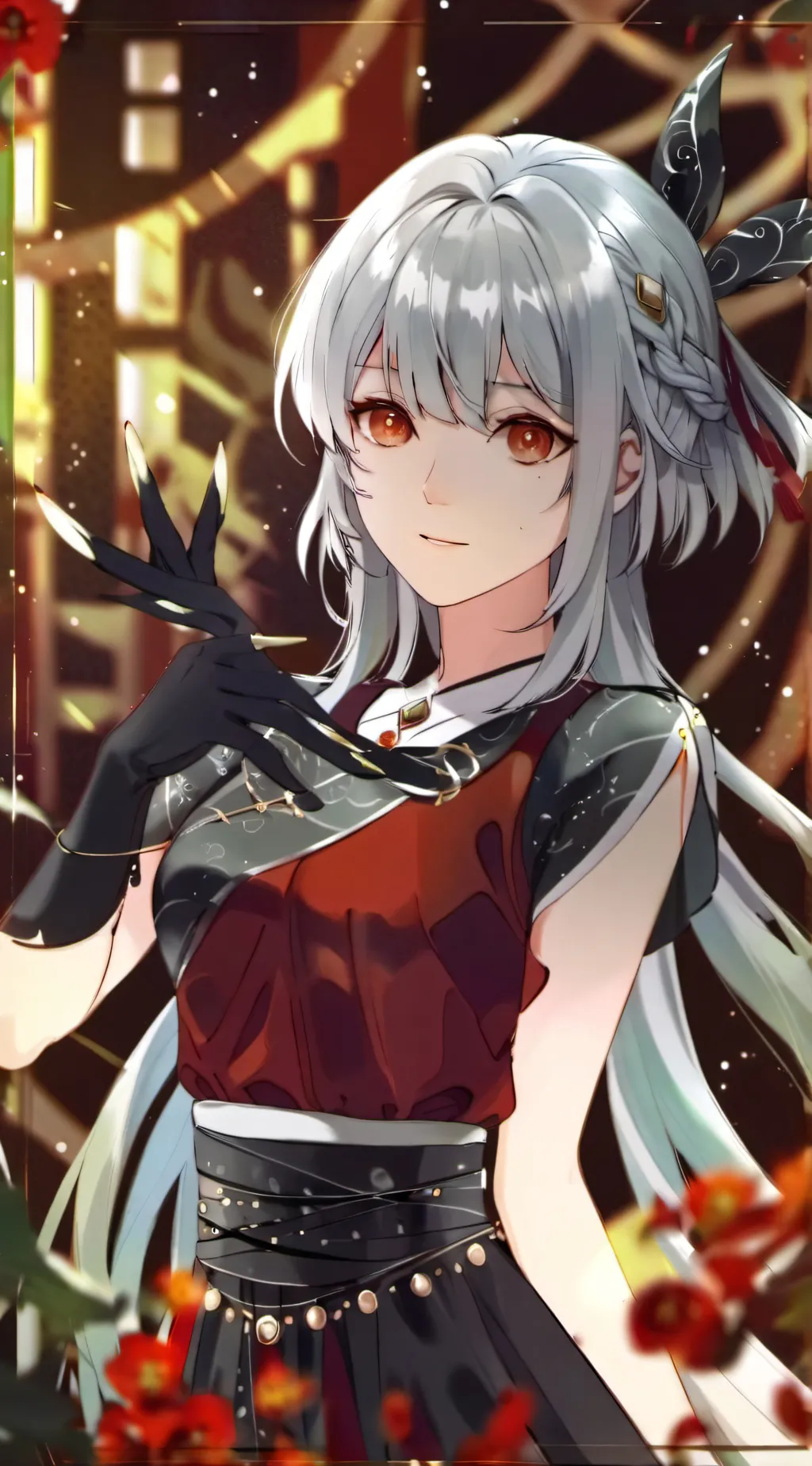 ai character: Ericka Mae  background