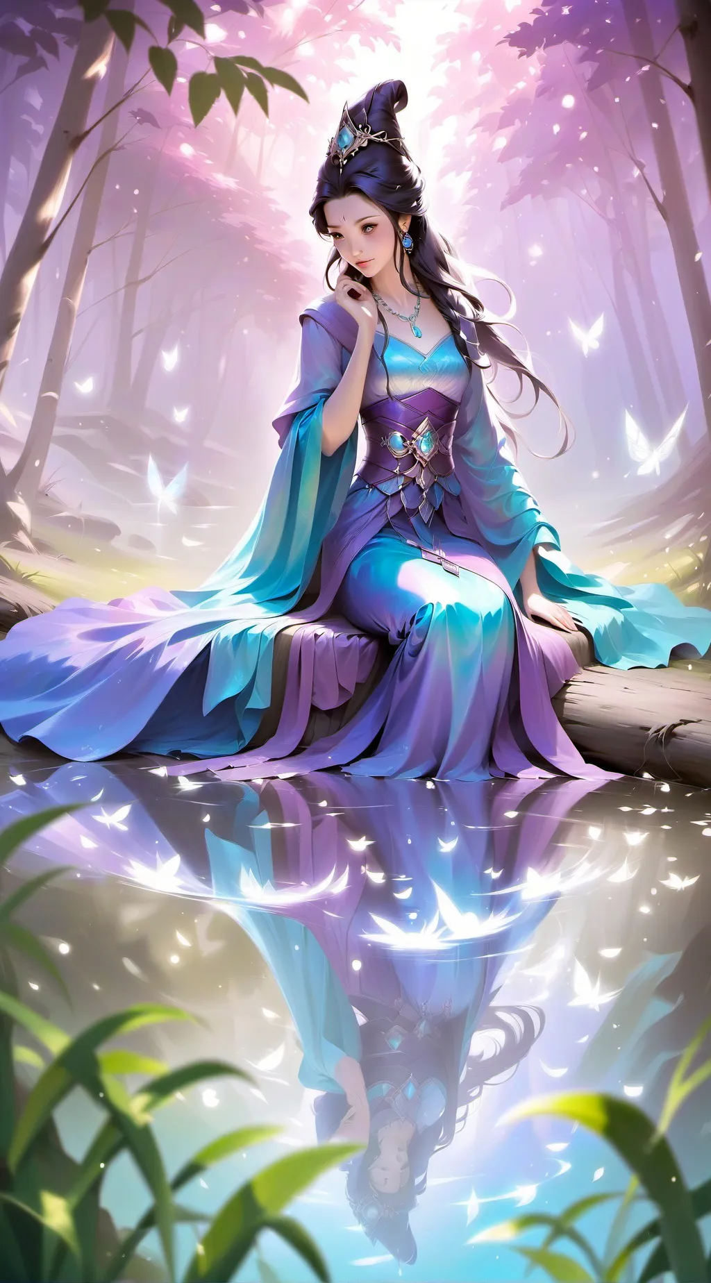 ai character: dreamy helper background